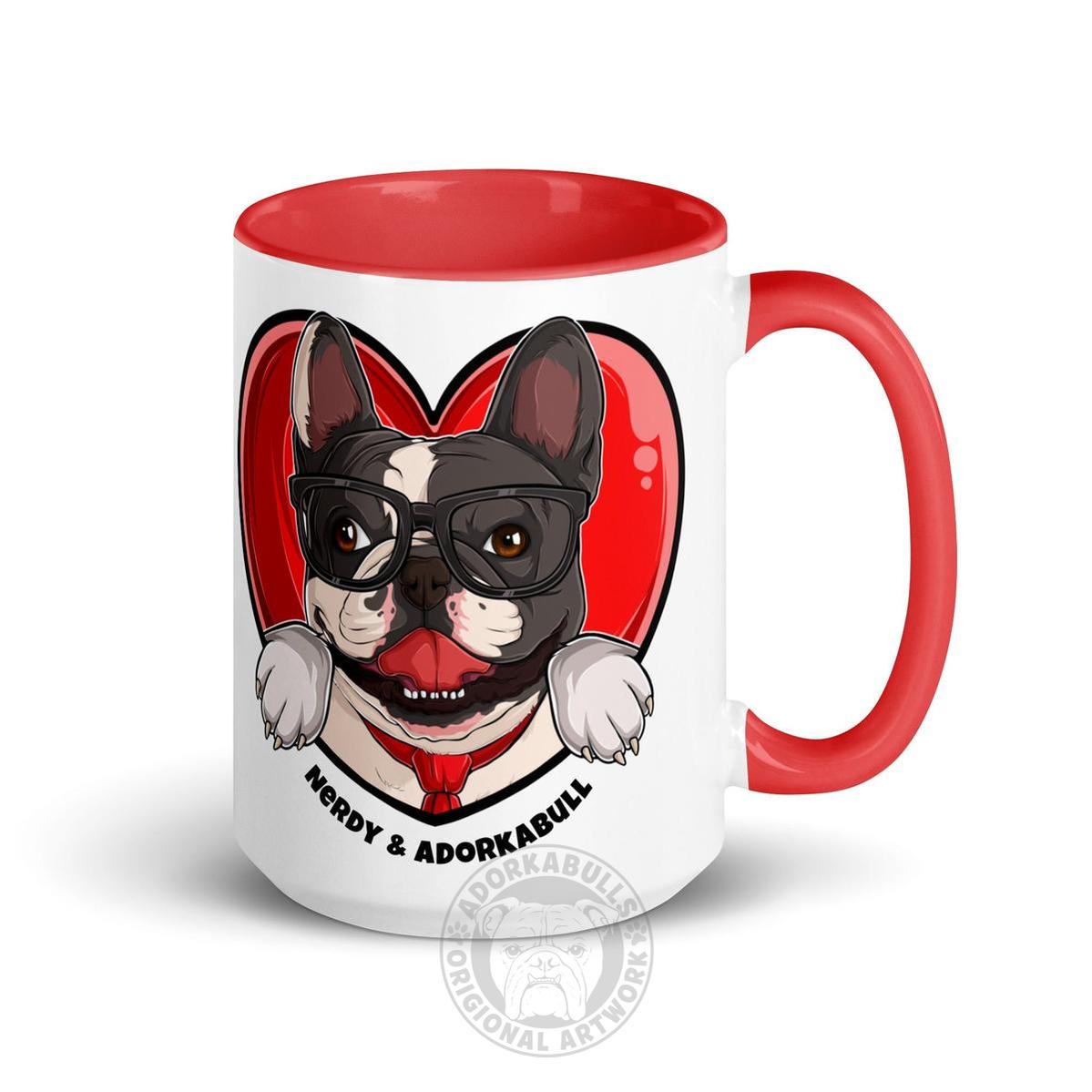 Nerdy & Adorkabull – French Bulldog Mug (15oz)