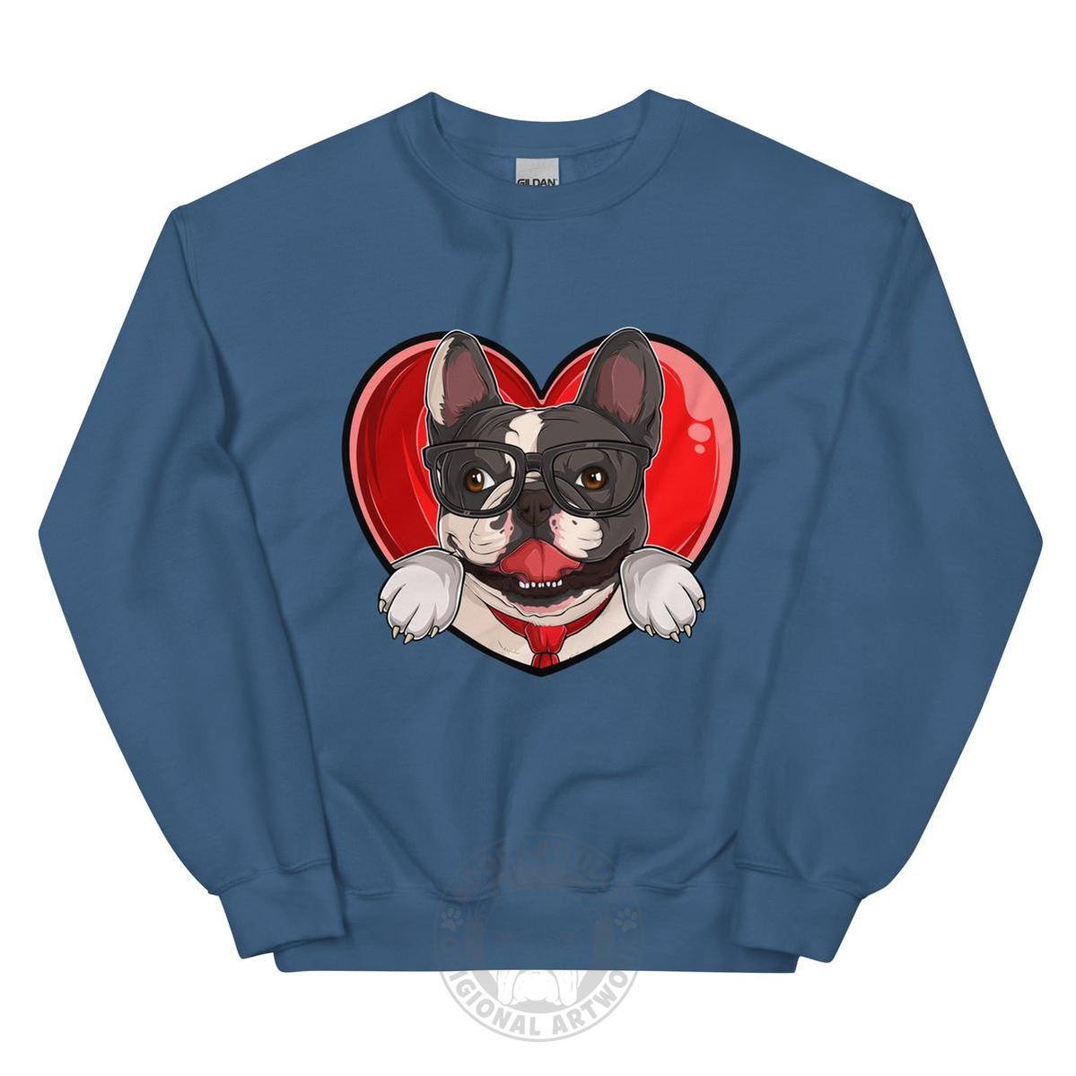 Nerdy & Adorkabull – Frenchie Love Sweatshirt
