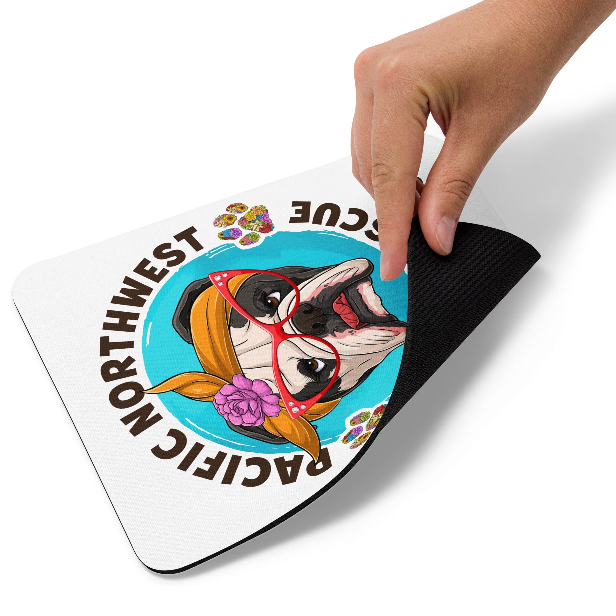 Pacific Northwest Bulldog Rescue Female English Bulldog Mouse Pad