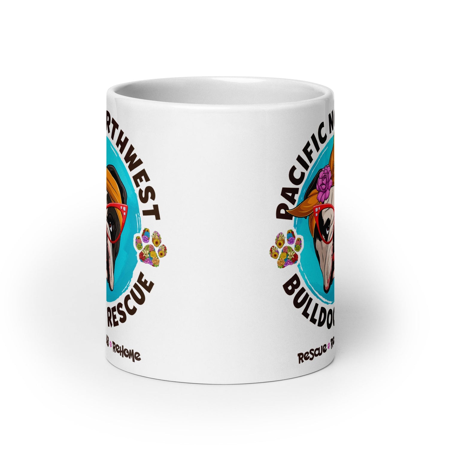 Pacific Northwest Bulldog Rescue Female English Bulldog Mug