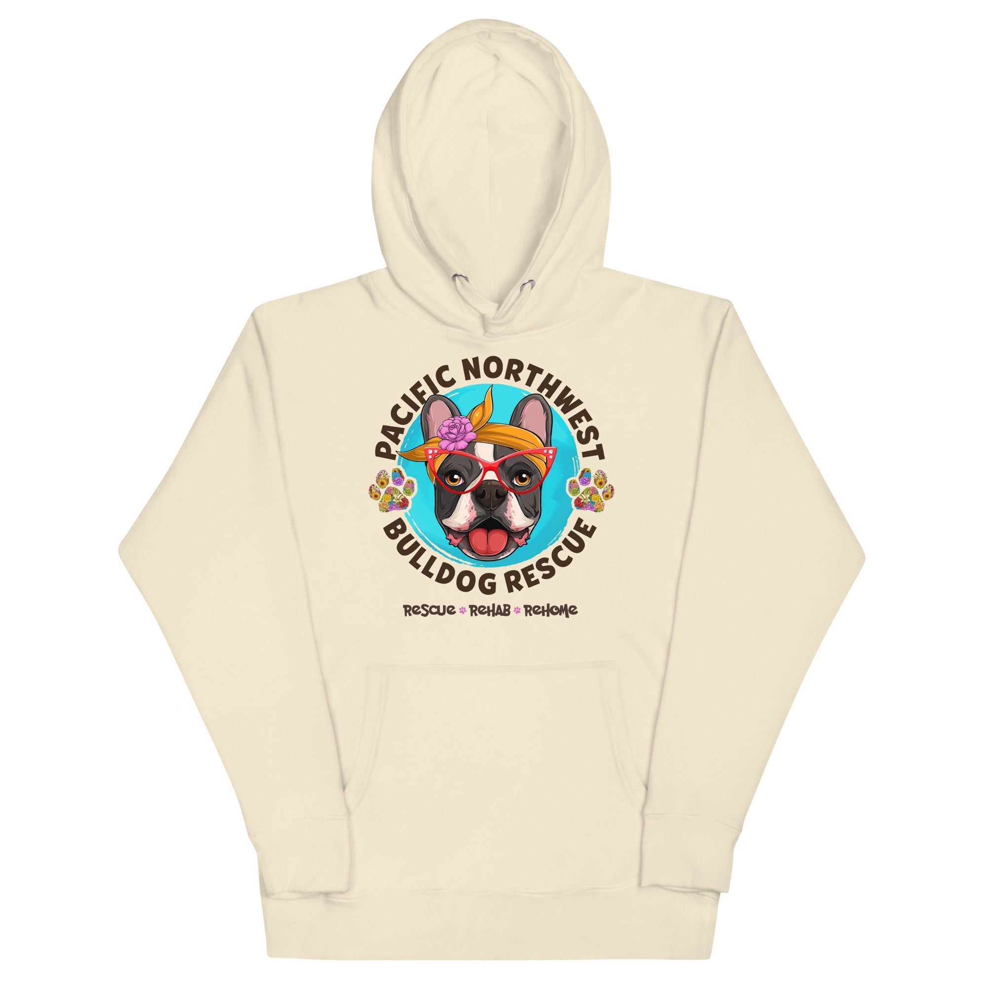 Pacific Northwest Bulldog Rescue Female Frenchie Unisex Hoodie