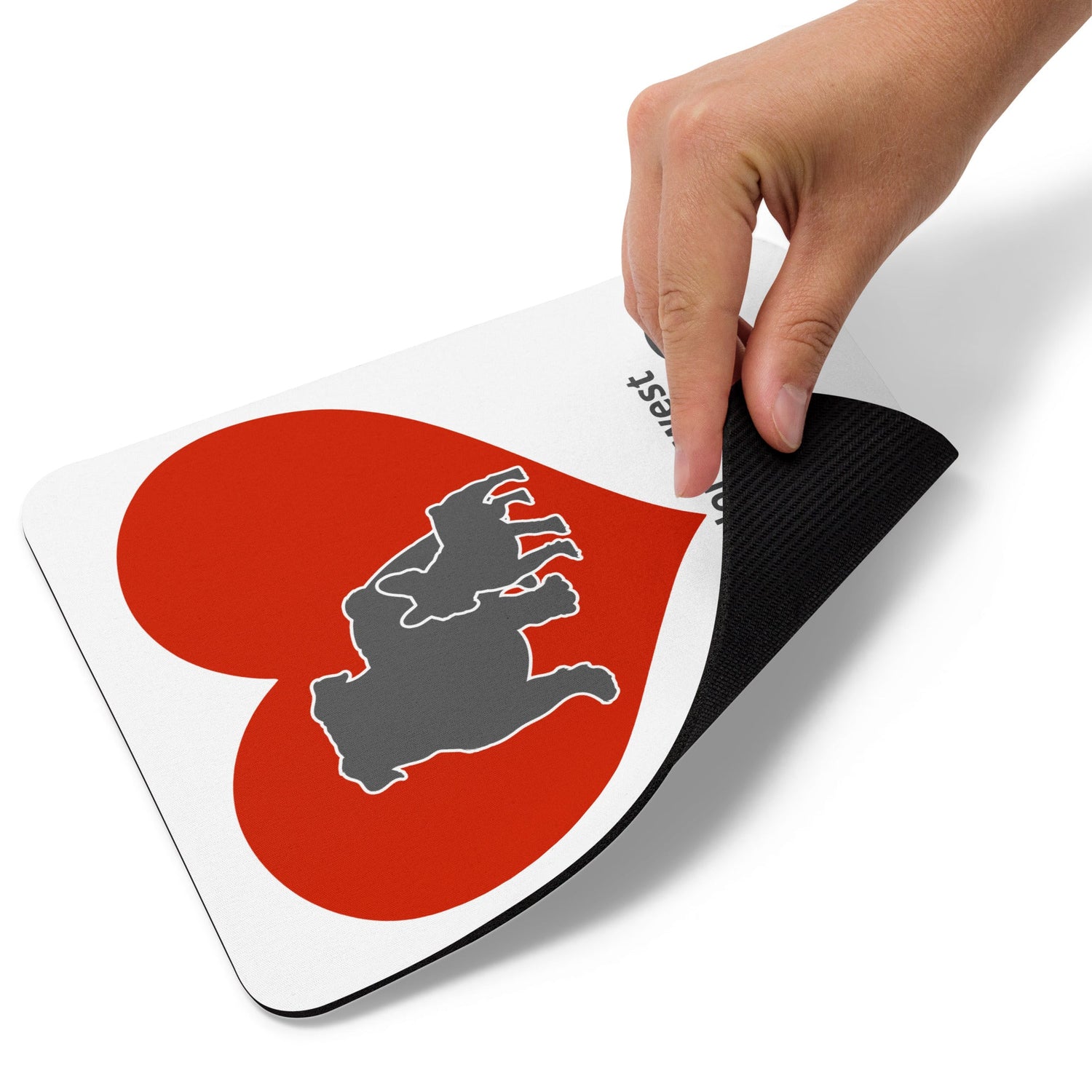 Pacific Northwest Bulldog Rescue Hearts Mouse Pad