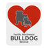 Pacific Northwest Bulldog Rescue Hearts Mouse Pad