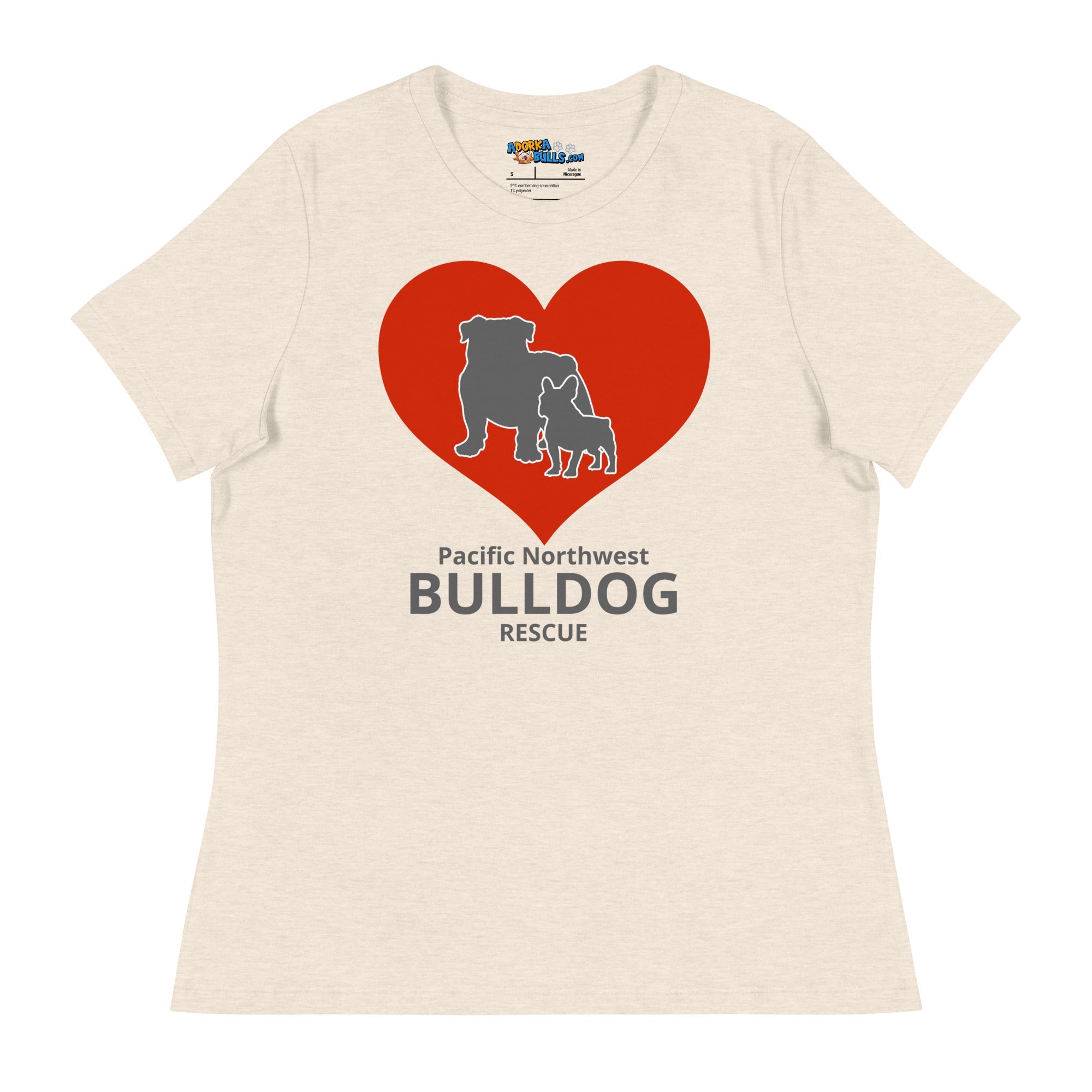 Pacific Northwest Bulldog Rescue Hearts Women&