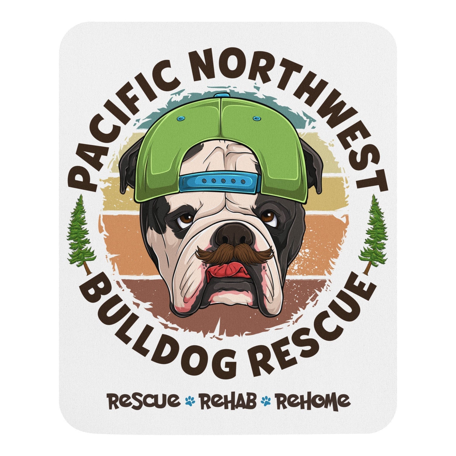 Pacific Northwest Bulldog Rescue Male English Bulldog Mouse Pad