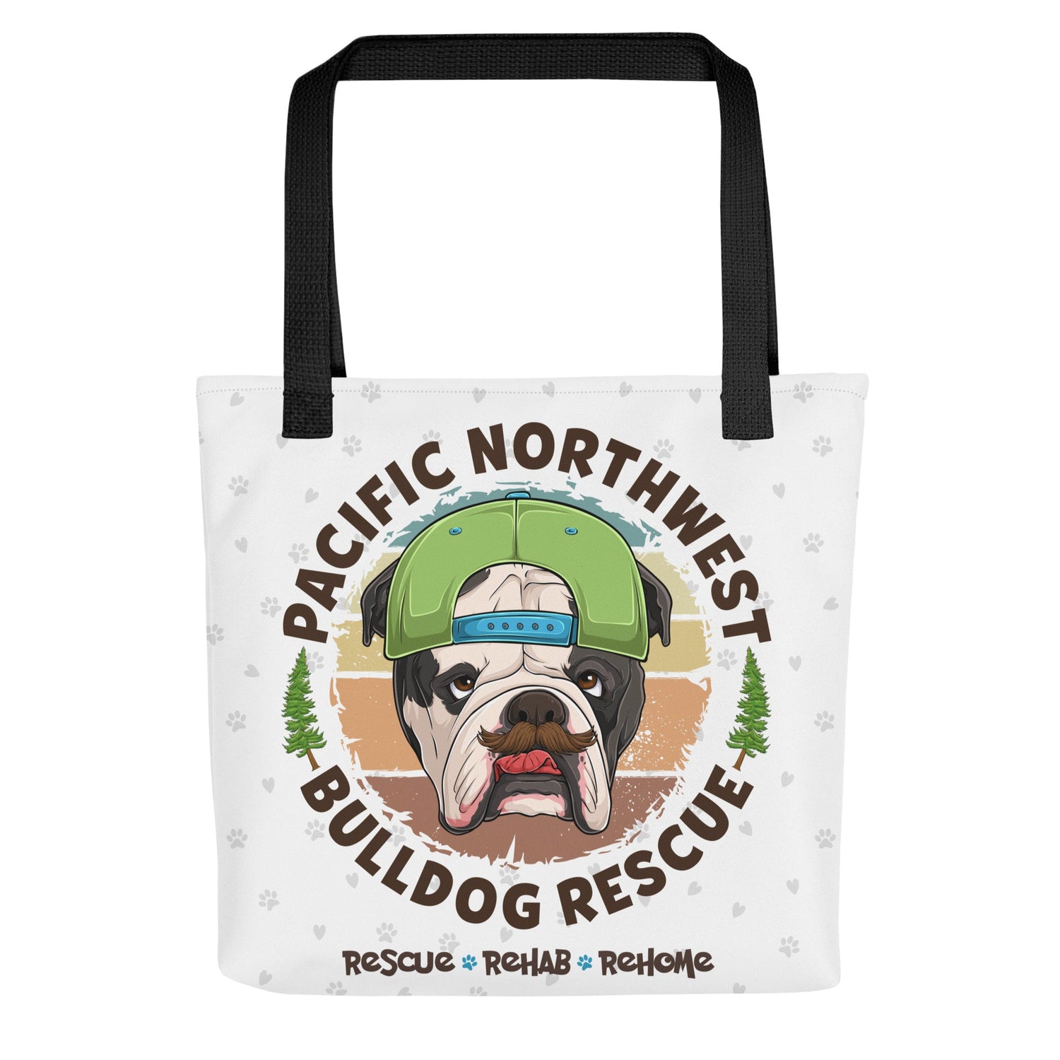 Pacific Northwest Bulldog Rescue Male English Bulldog Tote Bag
