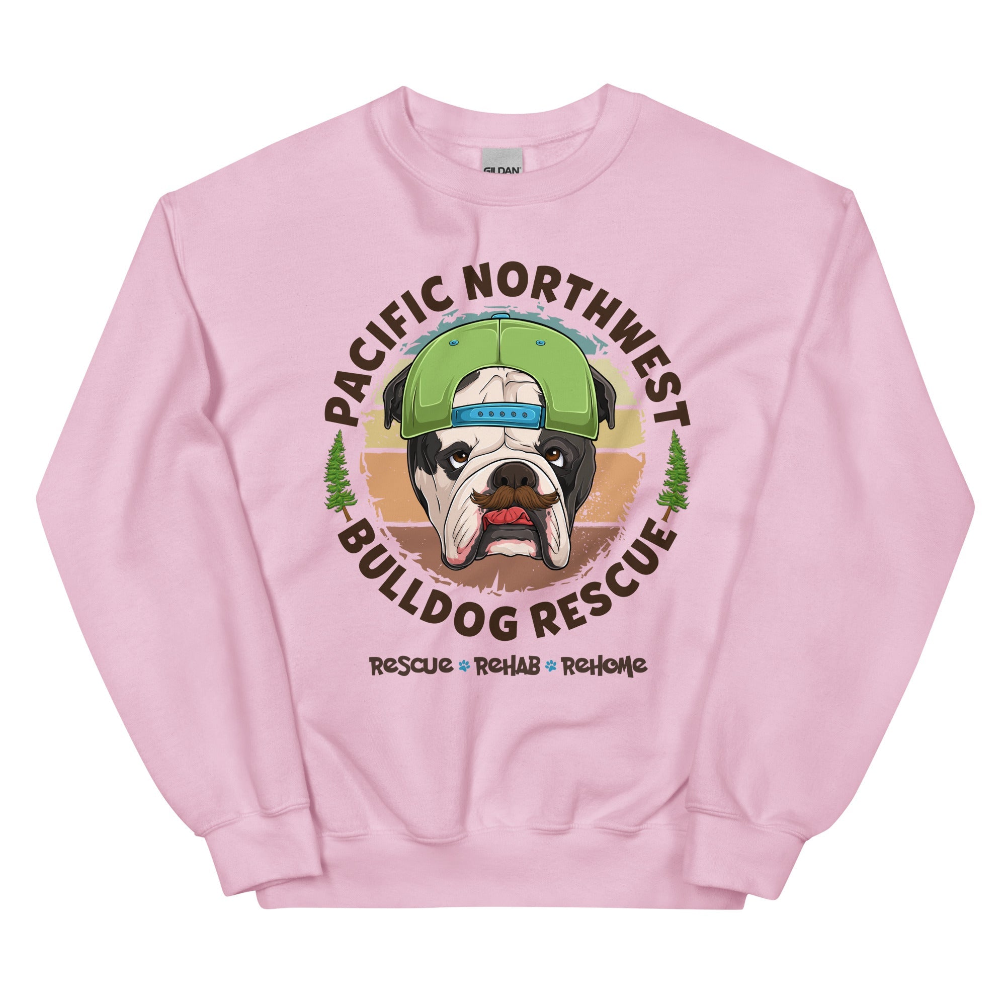Pacific Northwest Bulldog Rescue Male English Bulldog Unisex Sweatshirt