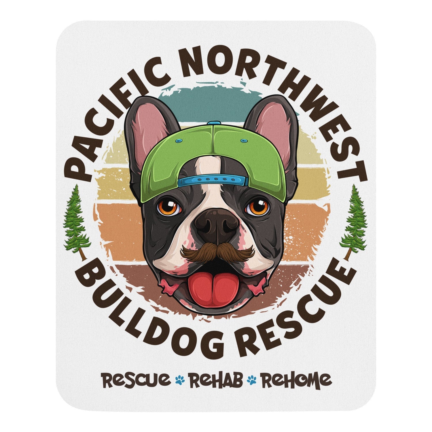 Pacific Northwest Bulldog Rescue Male Frenchie Mouse Pad