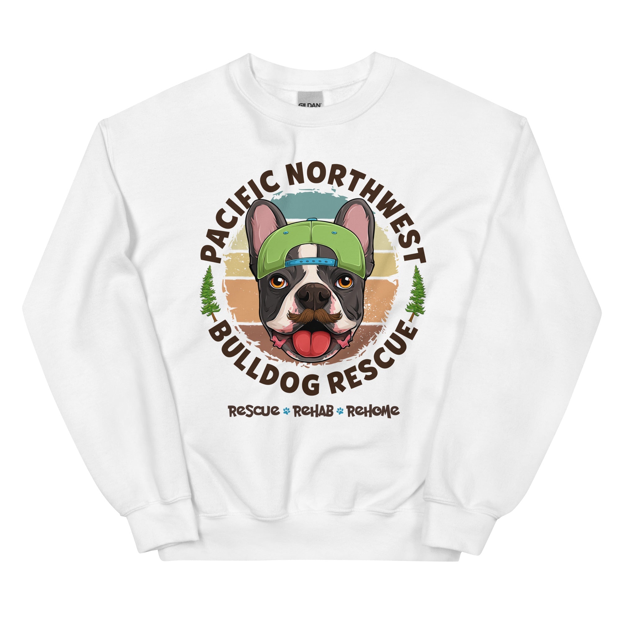 Pacific Northwest Bulldog Rescue Male Frenchie Unisex Sweatshirt