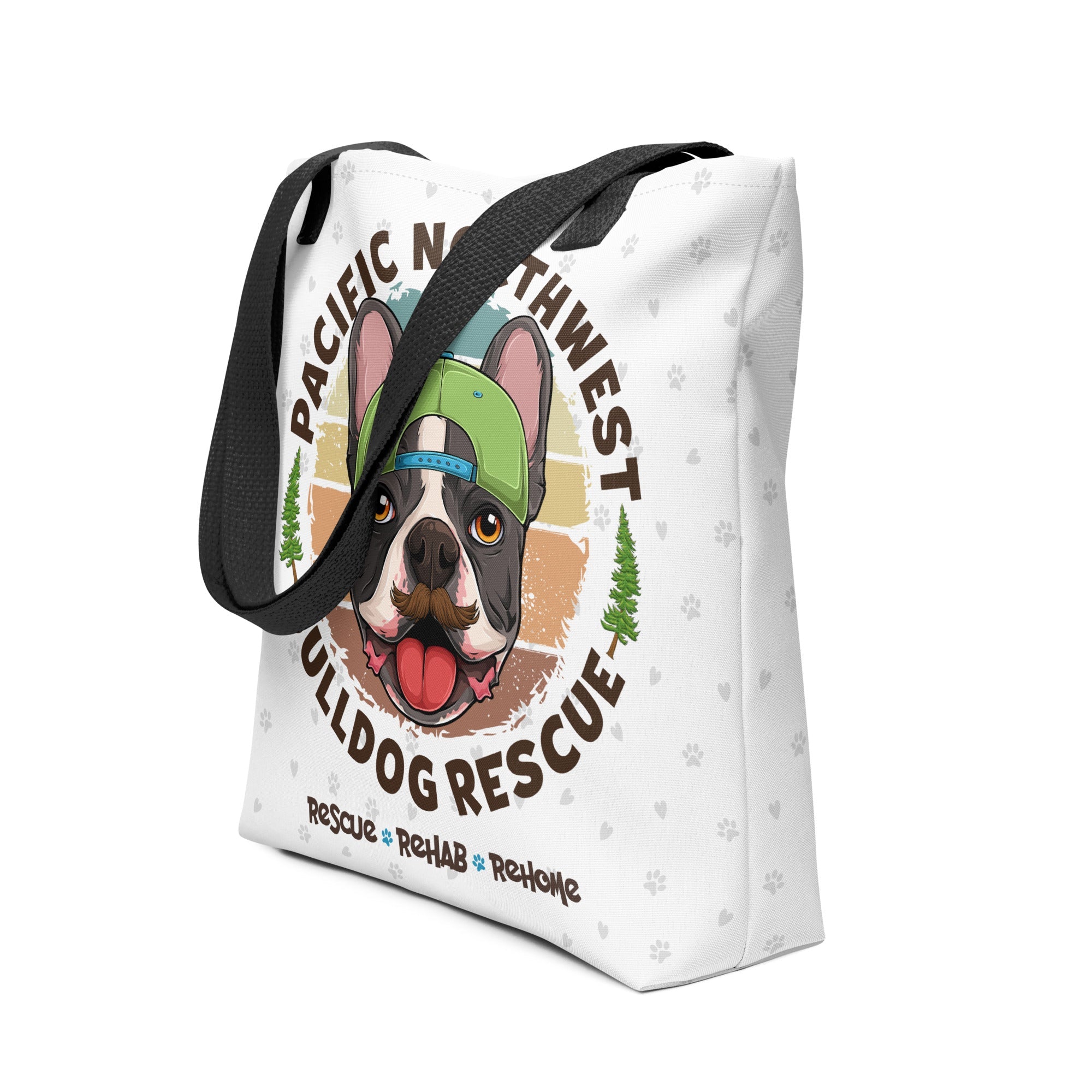 Pacific Northwest Bulldog Rescue Male Tote Bag