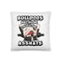 "People are Asshats" English Bulldog Throw Pillow