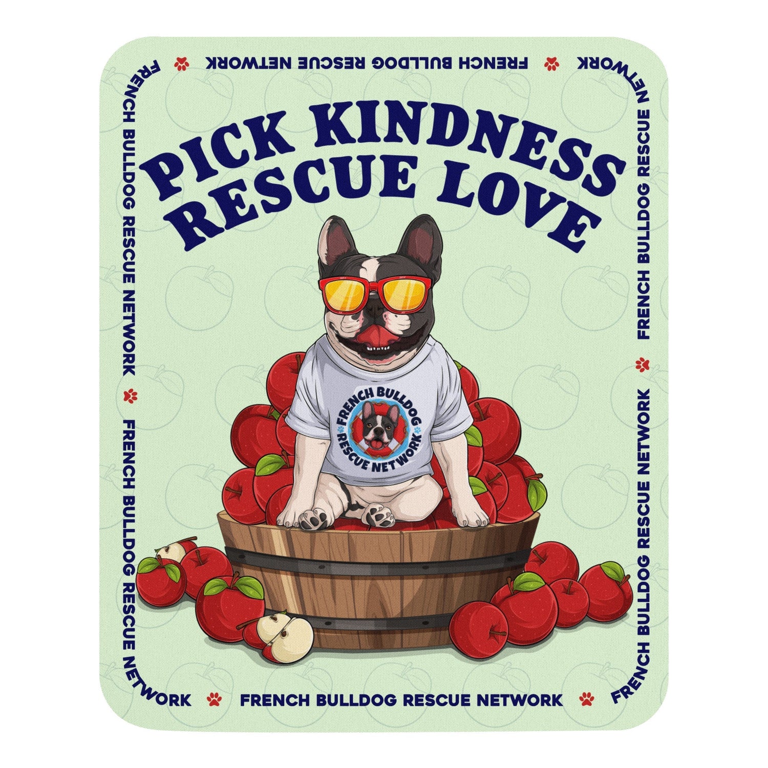 "Pick Kindness, Rescue Love" FBRN Mouse Pad