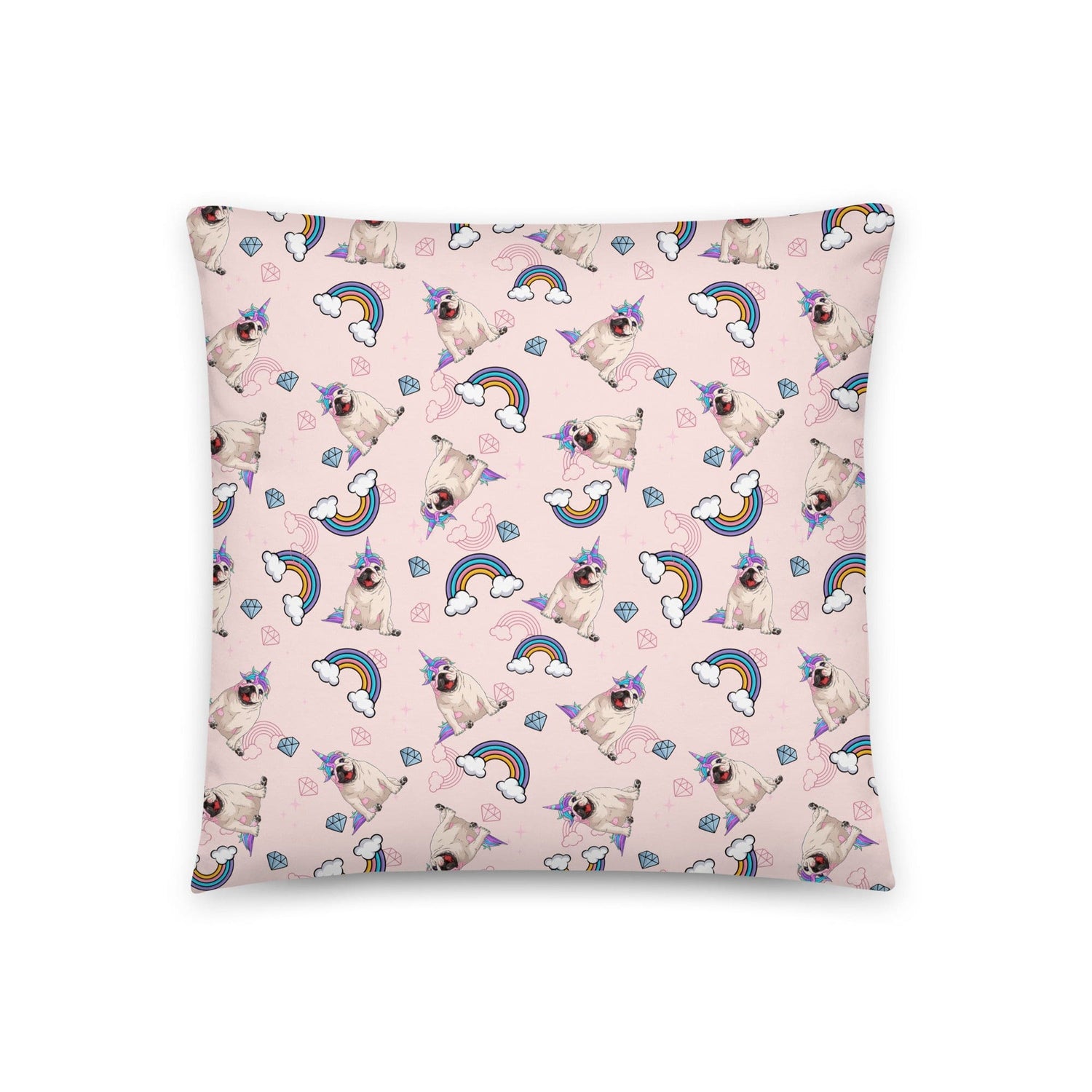 Pink Bullicorn Pillow