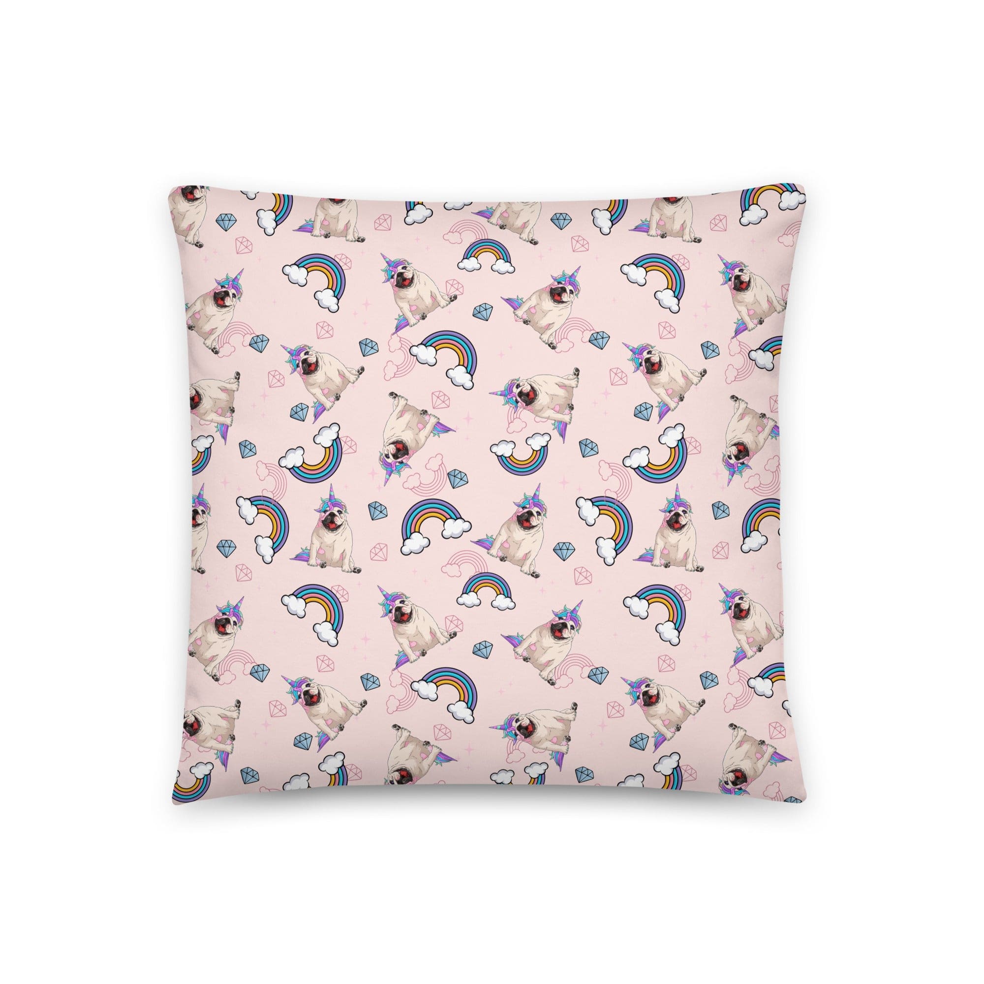 Pink Bullicorn Pillow