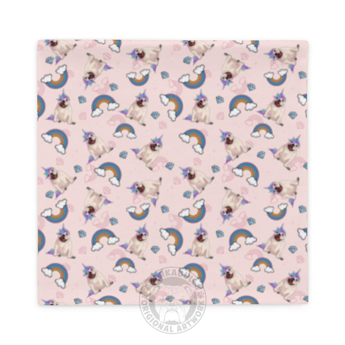 Pink Bullicorn Pillow Case