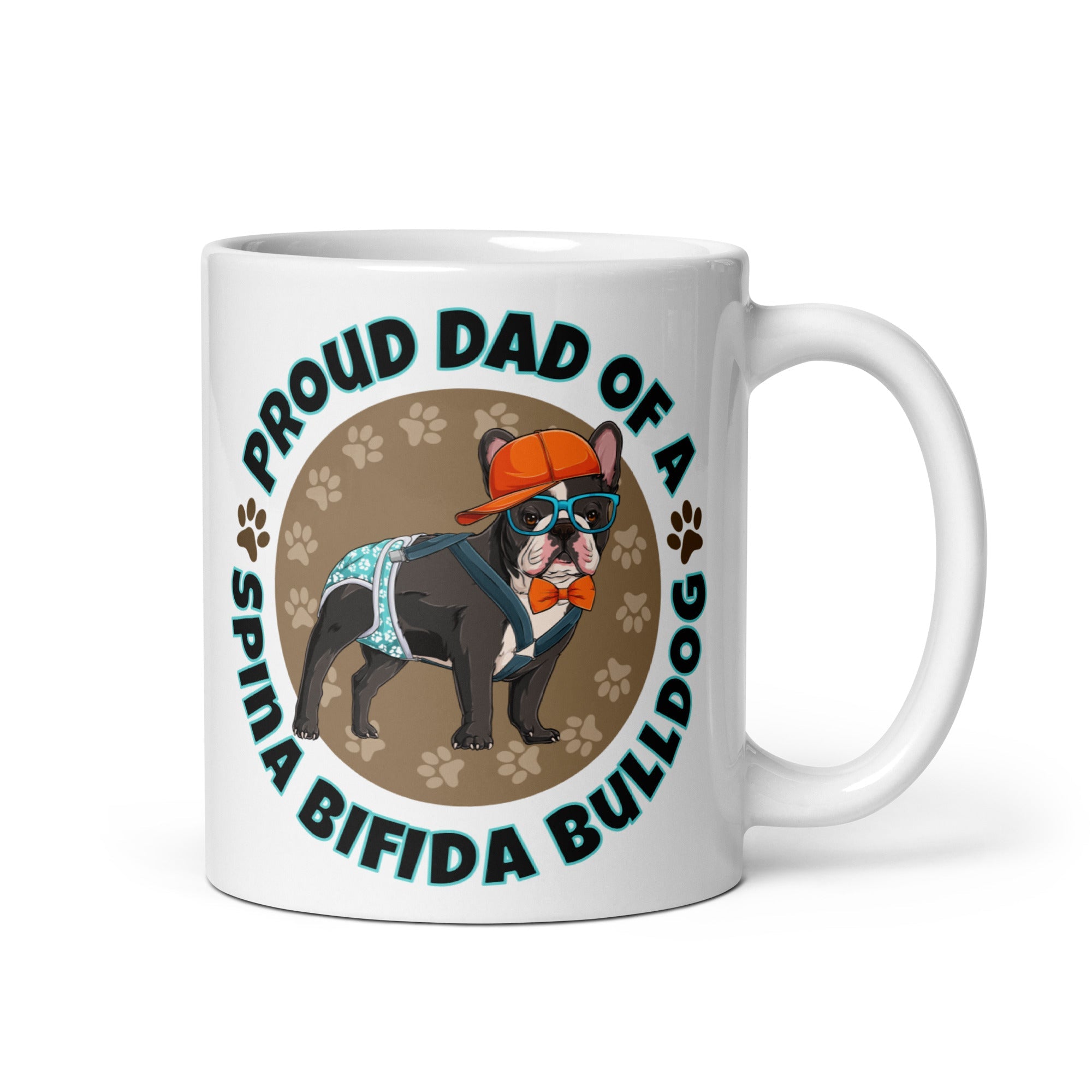 Proud Dad of a Spina Bifida Bulldog Mug