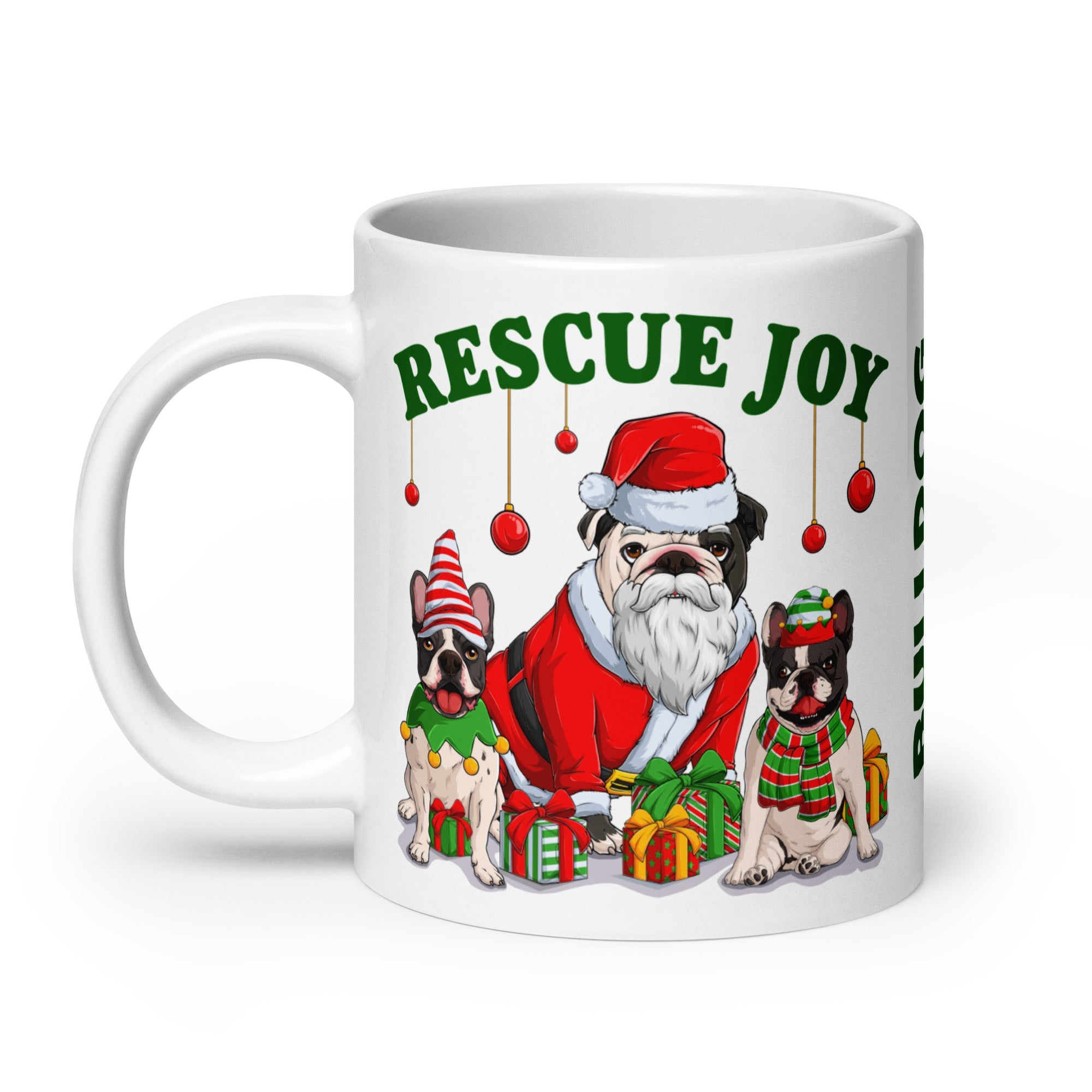 "Rescue Joy" Bulldog Haven NW Christmas Mug