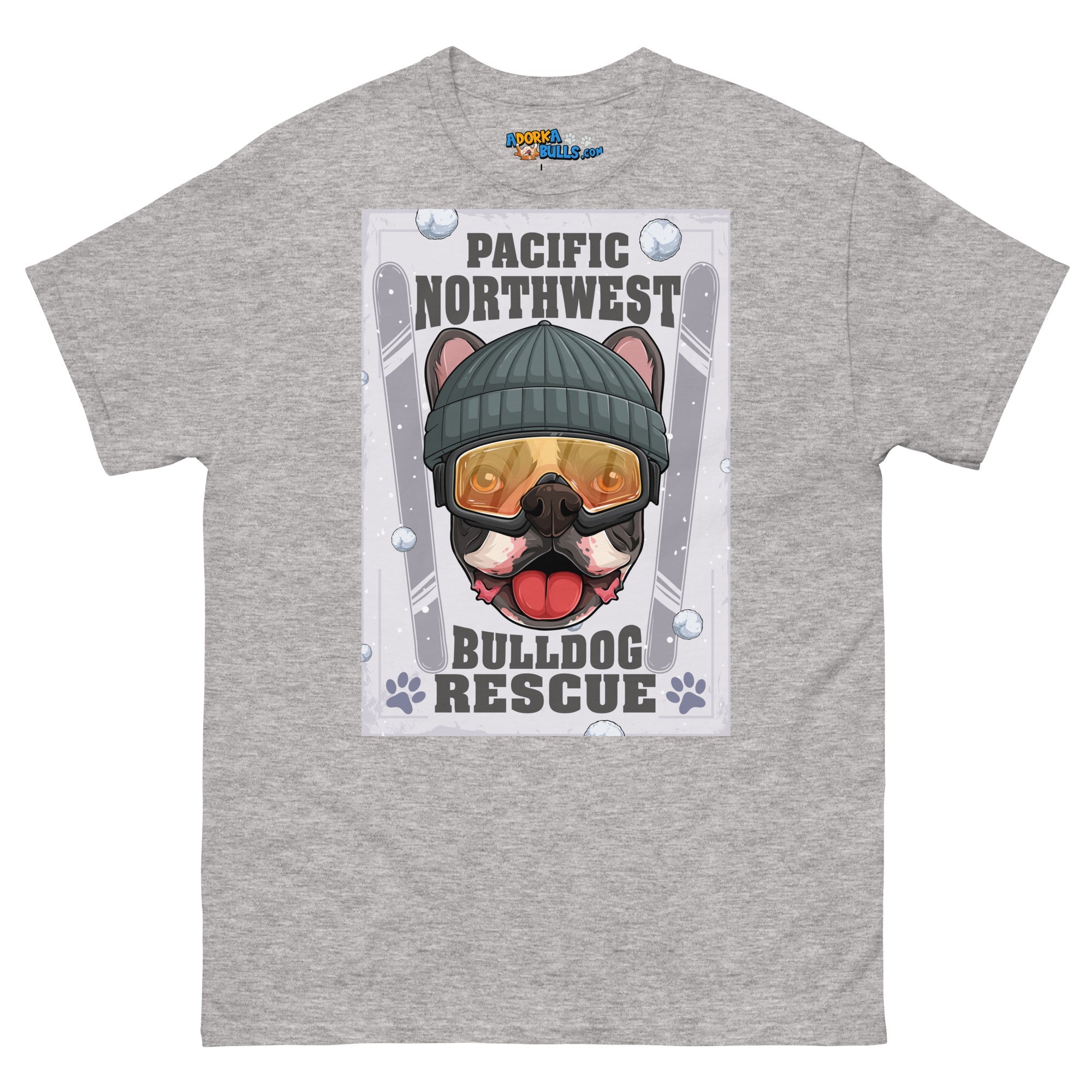 "Snow Bullies" Frenchie Skier Men&
