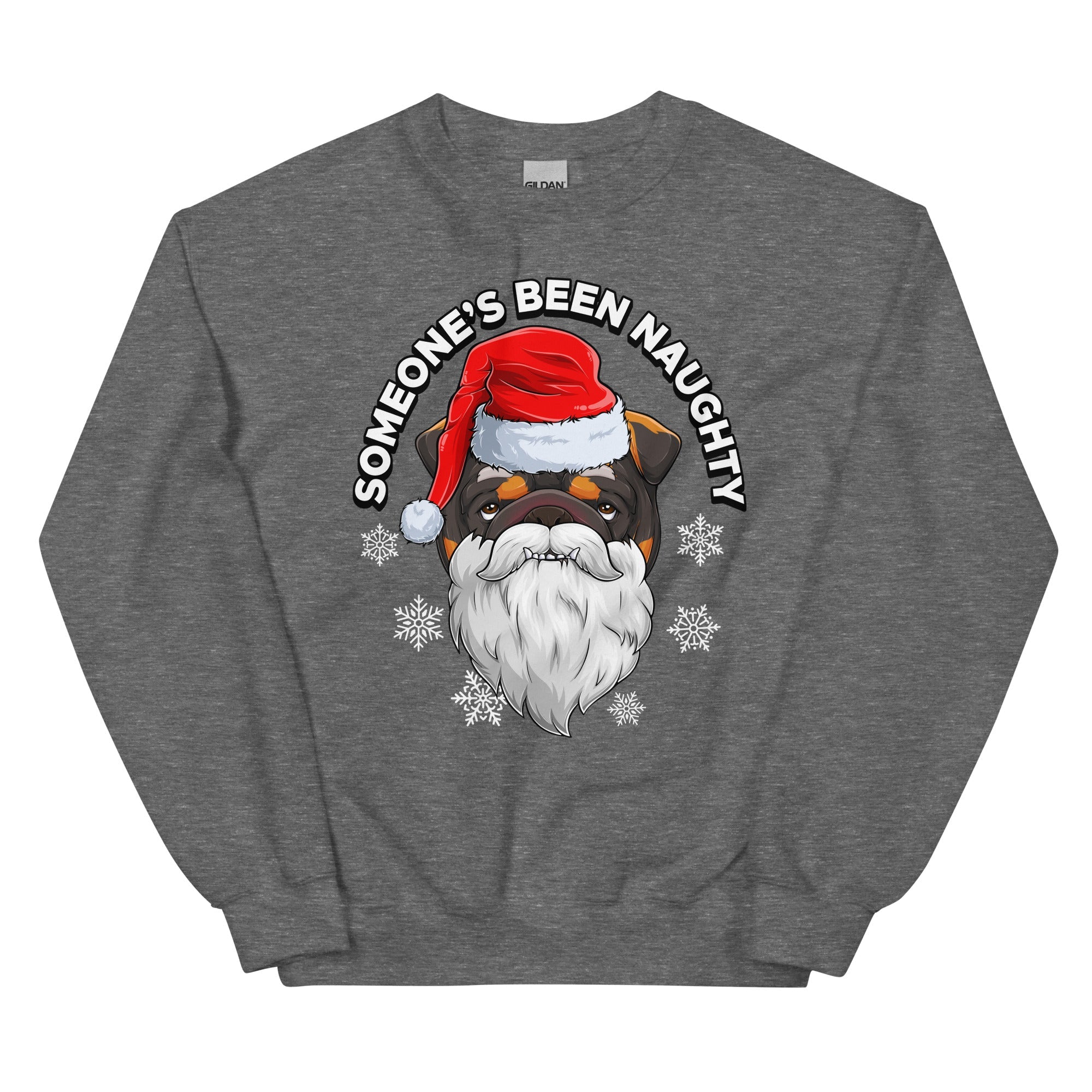 "Someone’s Been Naughty" Bulldog Sweatshirt | Tri Colored