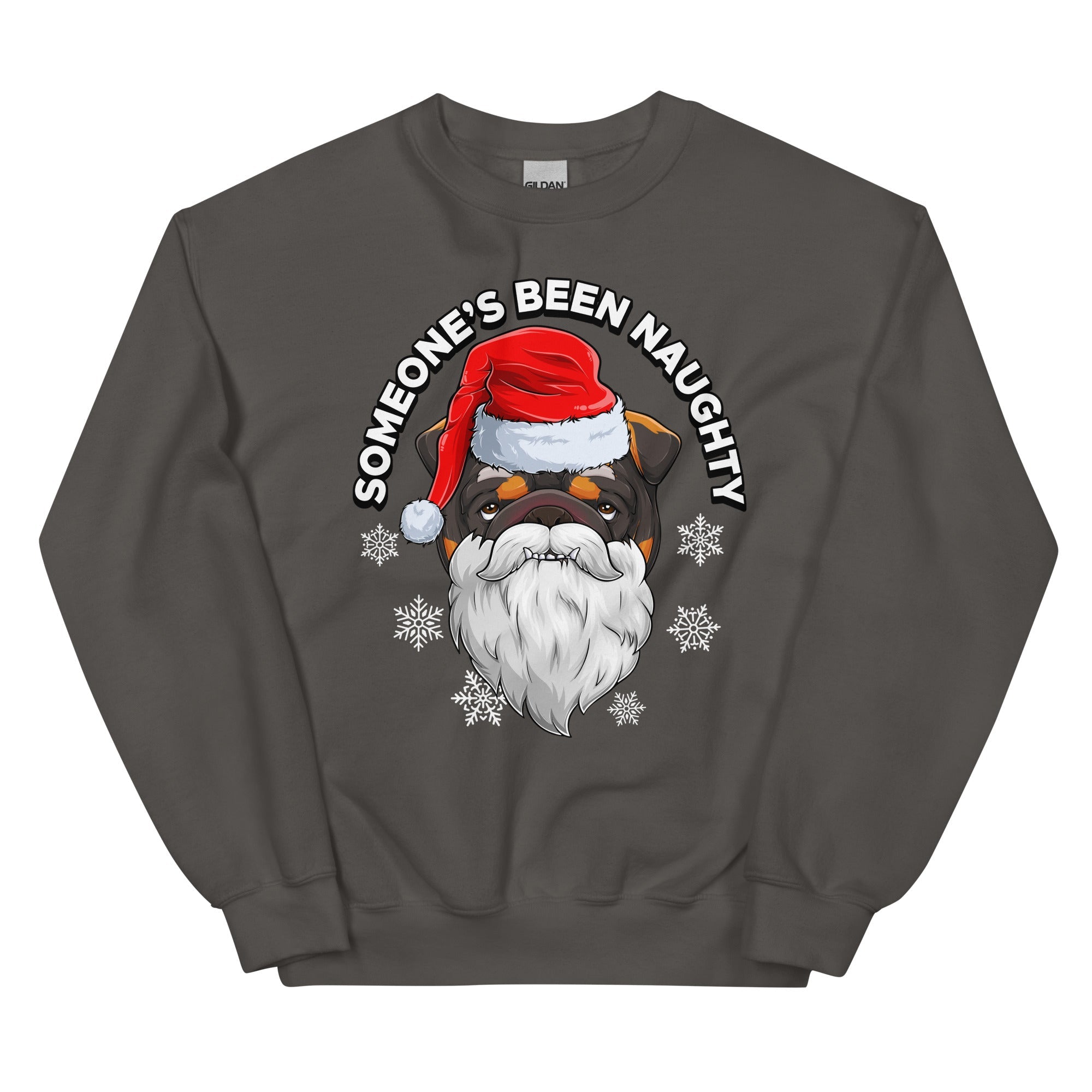 "Someone’s Been Naughty" Bulldog Sweatshirt | Tri Colored