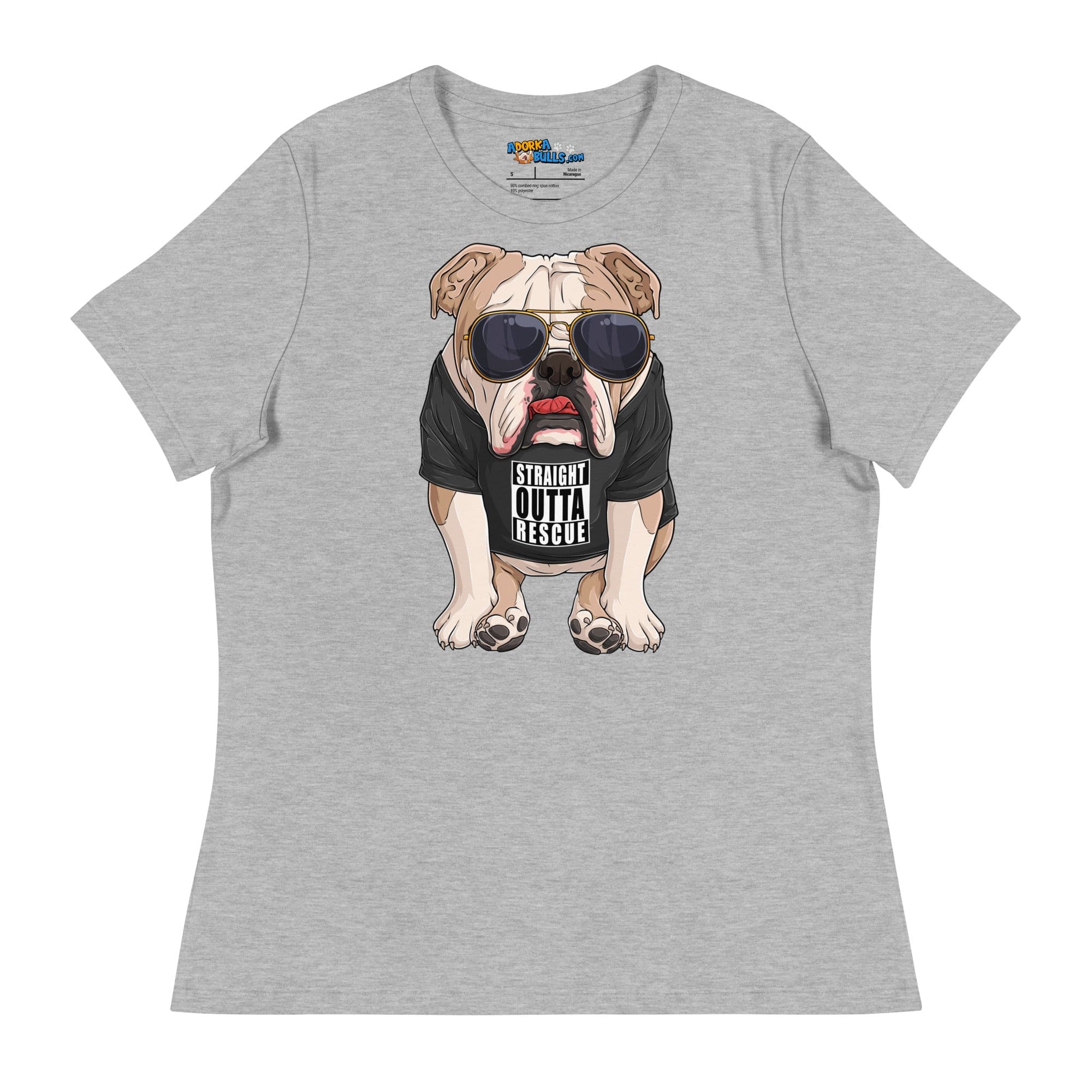 "Straight Outta Rescue" English Bulldog Women&