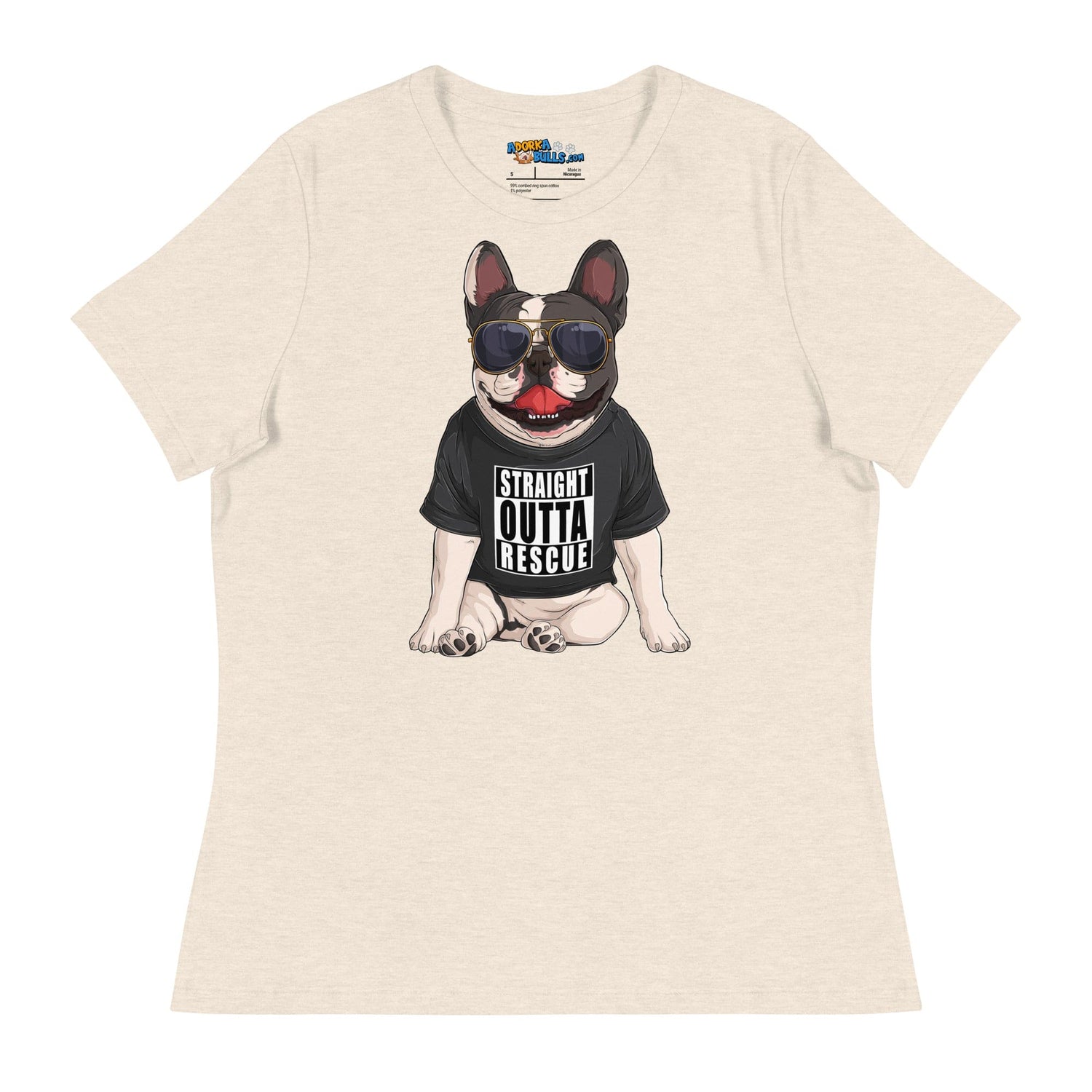 "Straight Outta Rescue" French Bulldog Women&