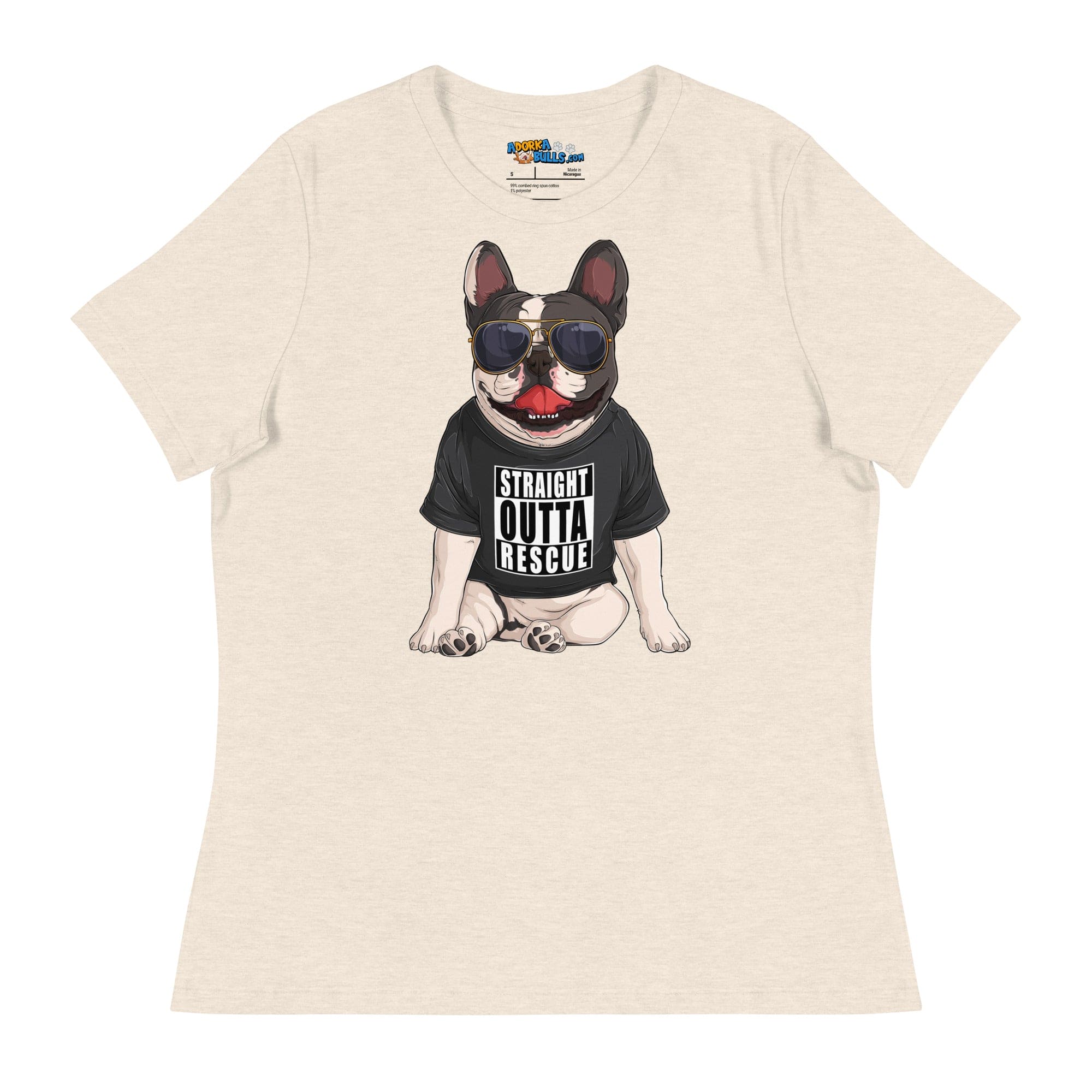"Straight Outta Rescue" French Bulldog Women&