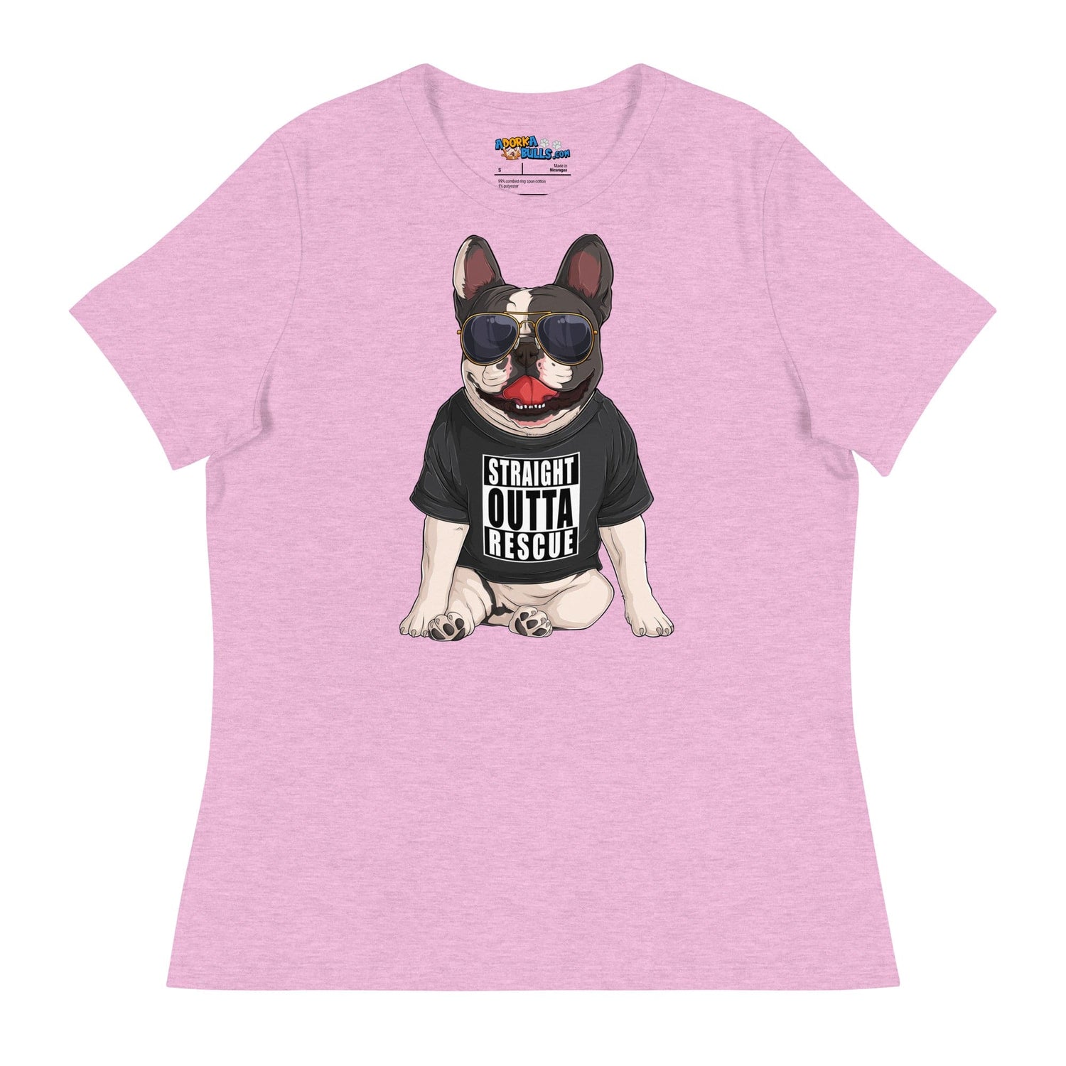 "Straight Outta Rescue" French Bulldog Women&
