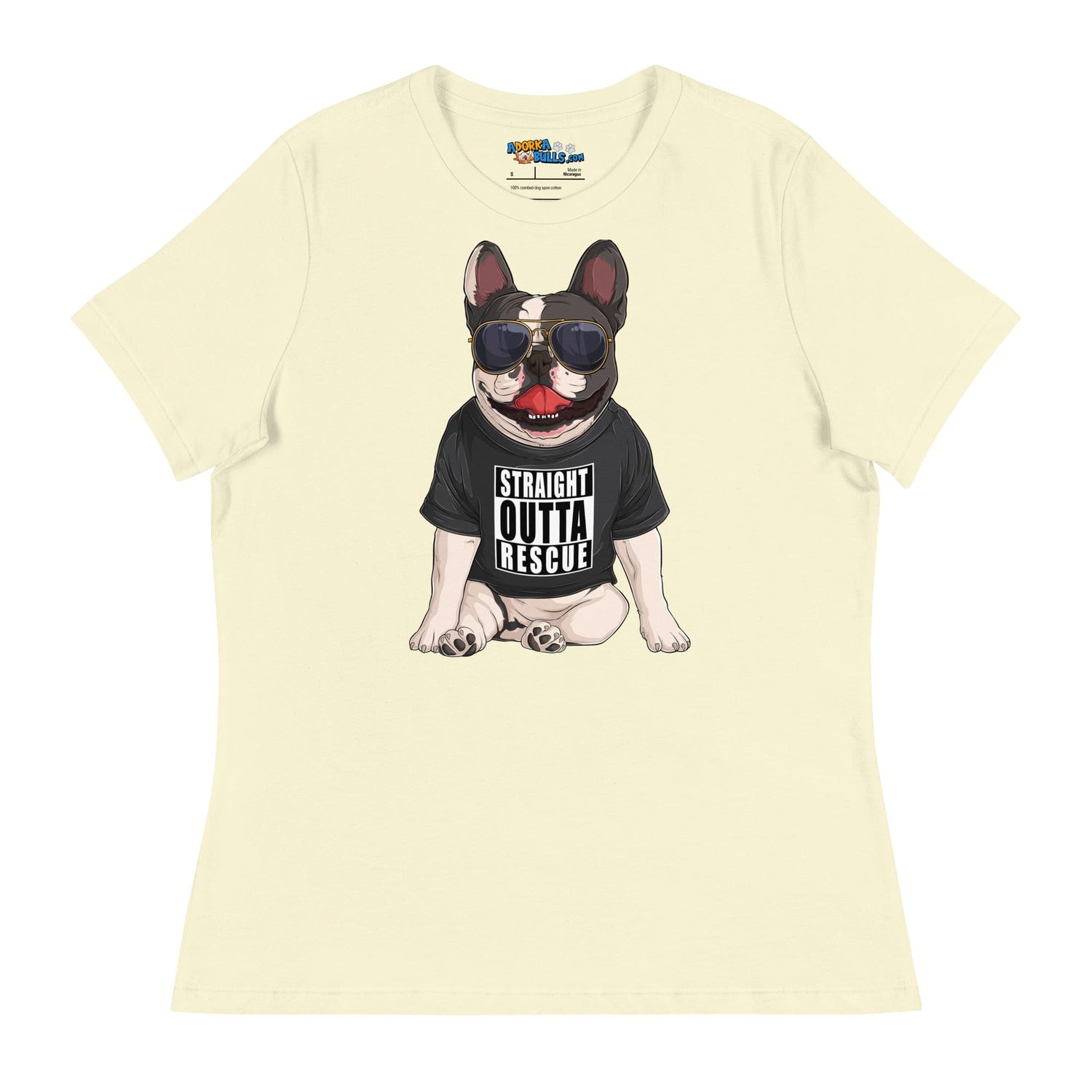 "Straight Outta Rescue" French Bulldog Women&