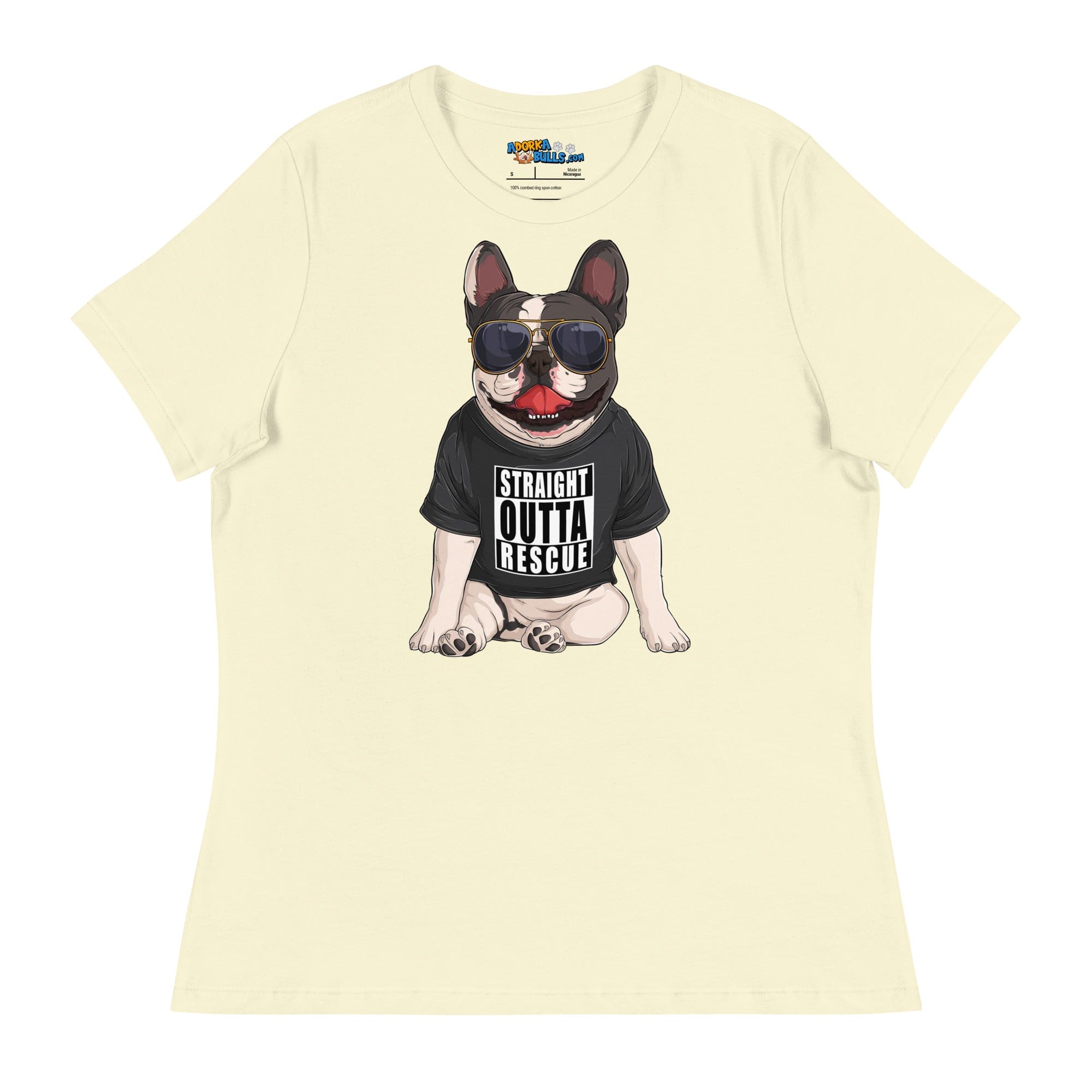 "Straight Outta Rescue" French Bulldog Women&