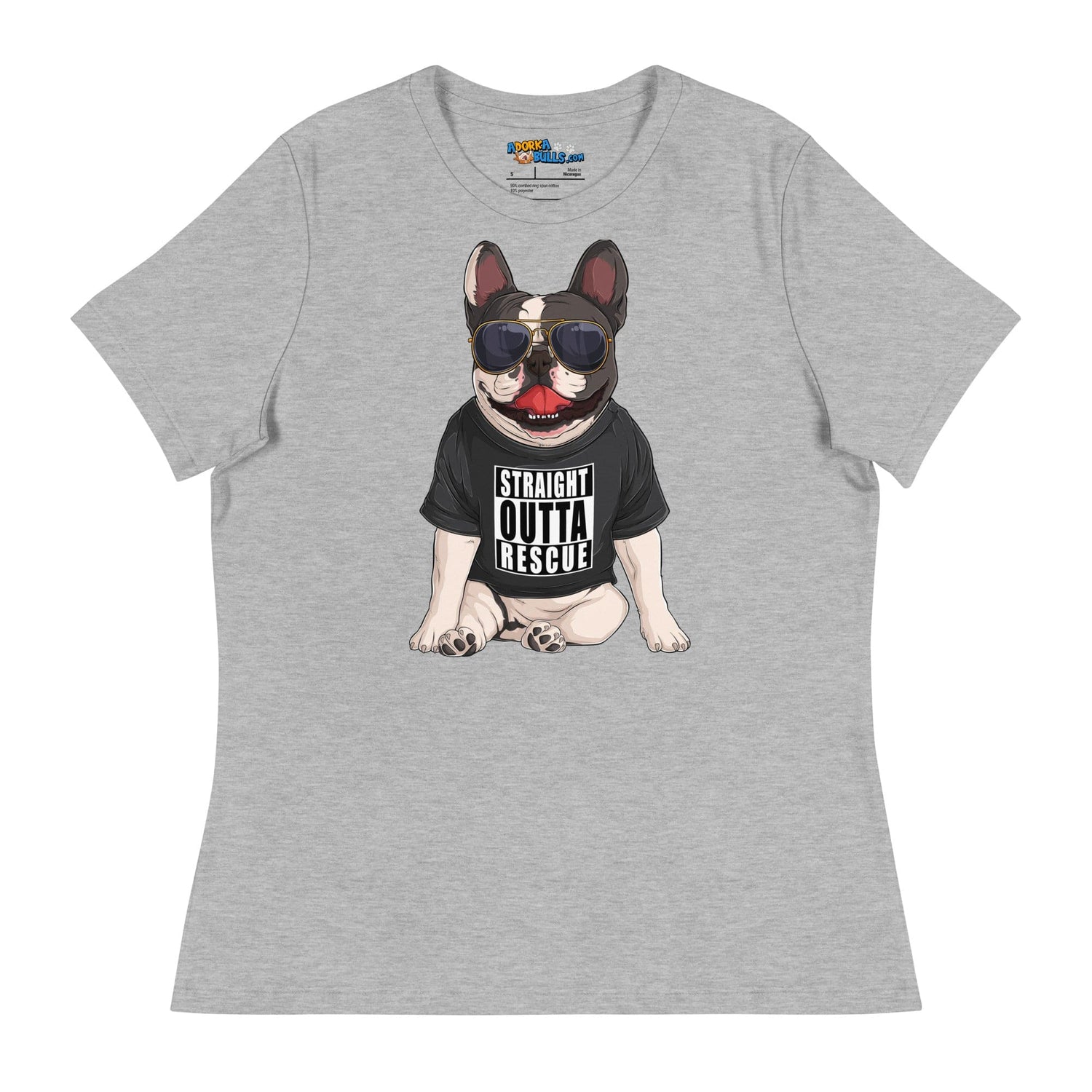"Straight Outta Rescue" French Bulldog Women&