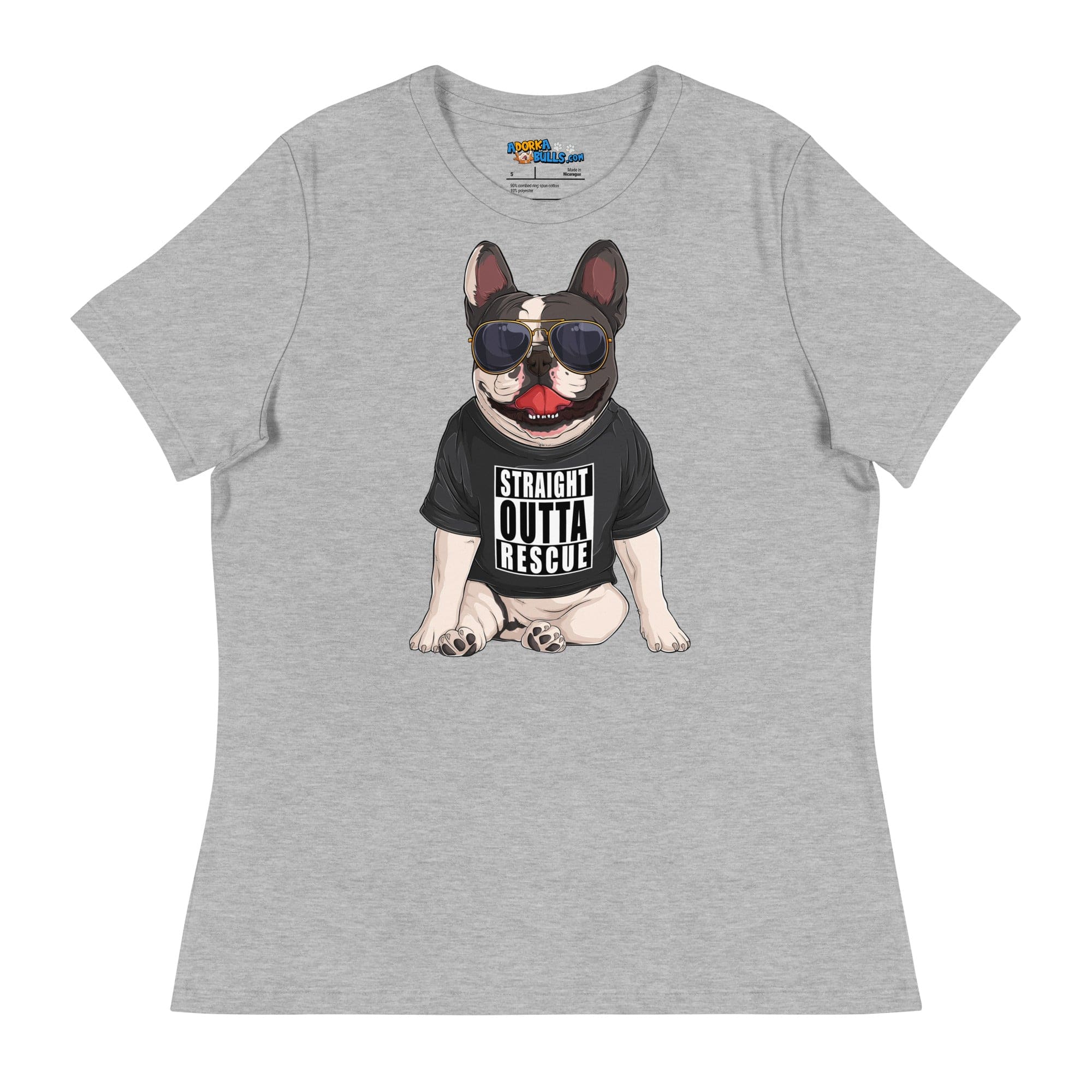 "Straight Outta Rescue" French Bulldog Women&