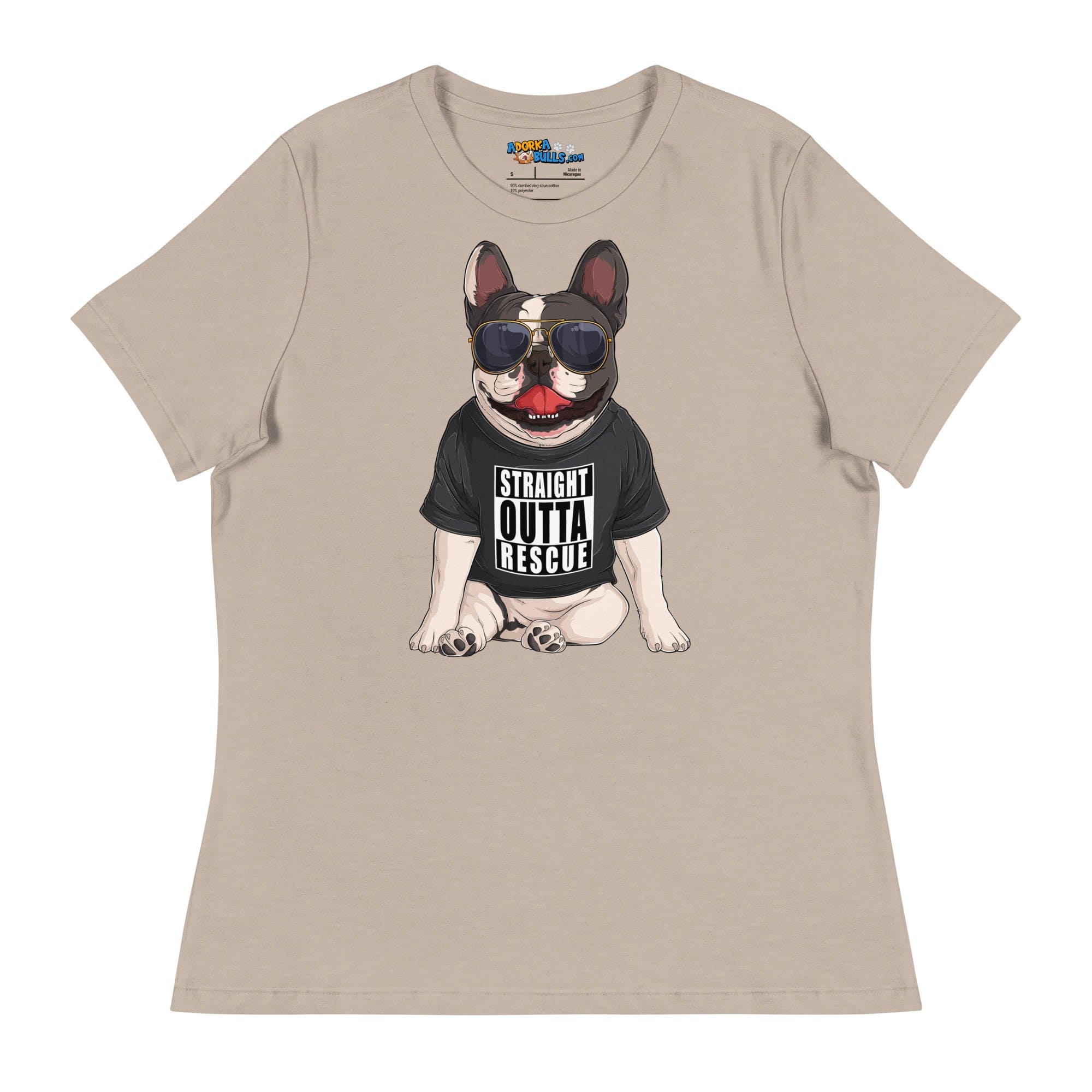 "Straight Outta Rescue" French Bulldog Women&