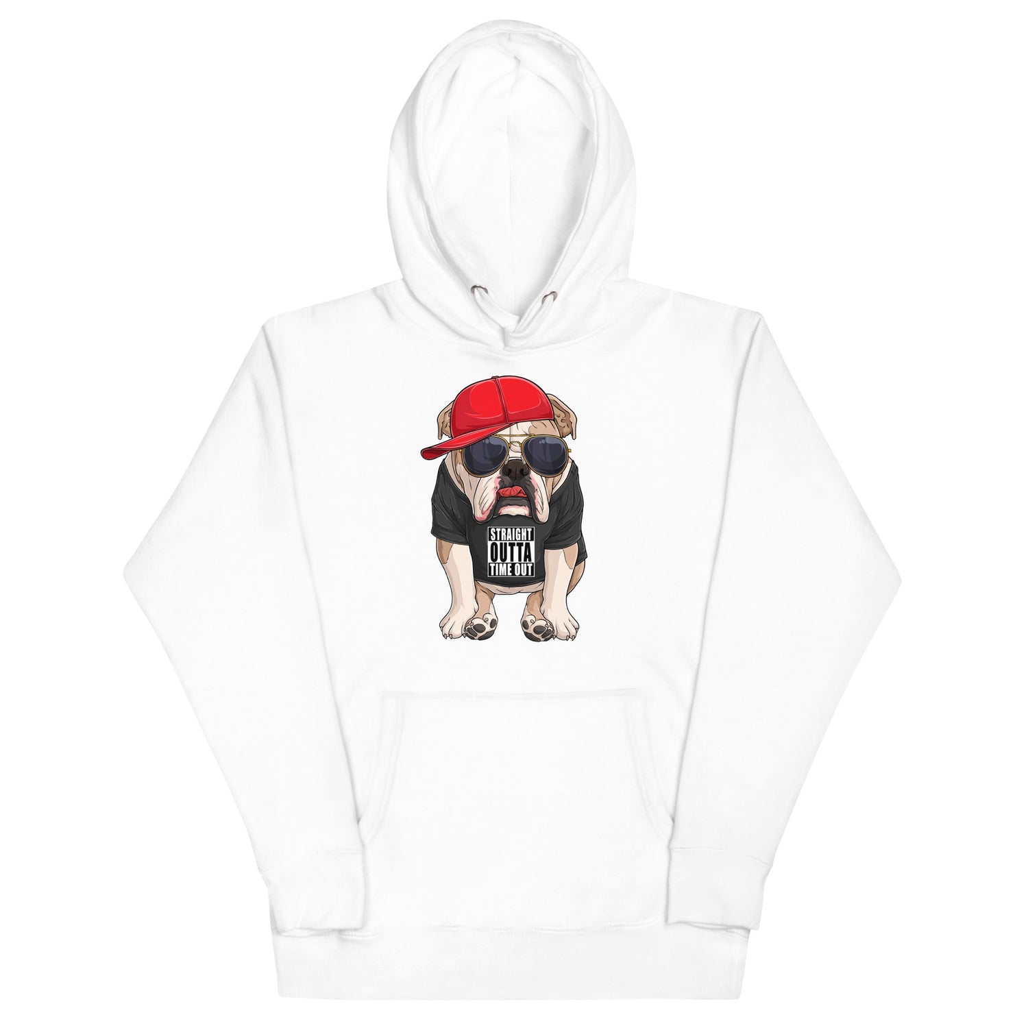 "Straight Outta Time Out" English Bulldog Unisex Hoodie