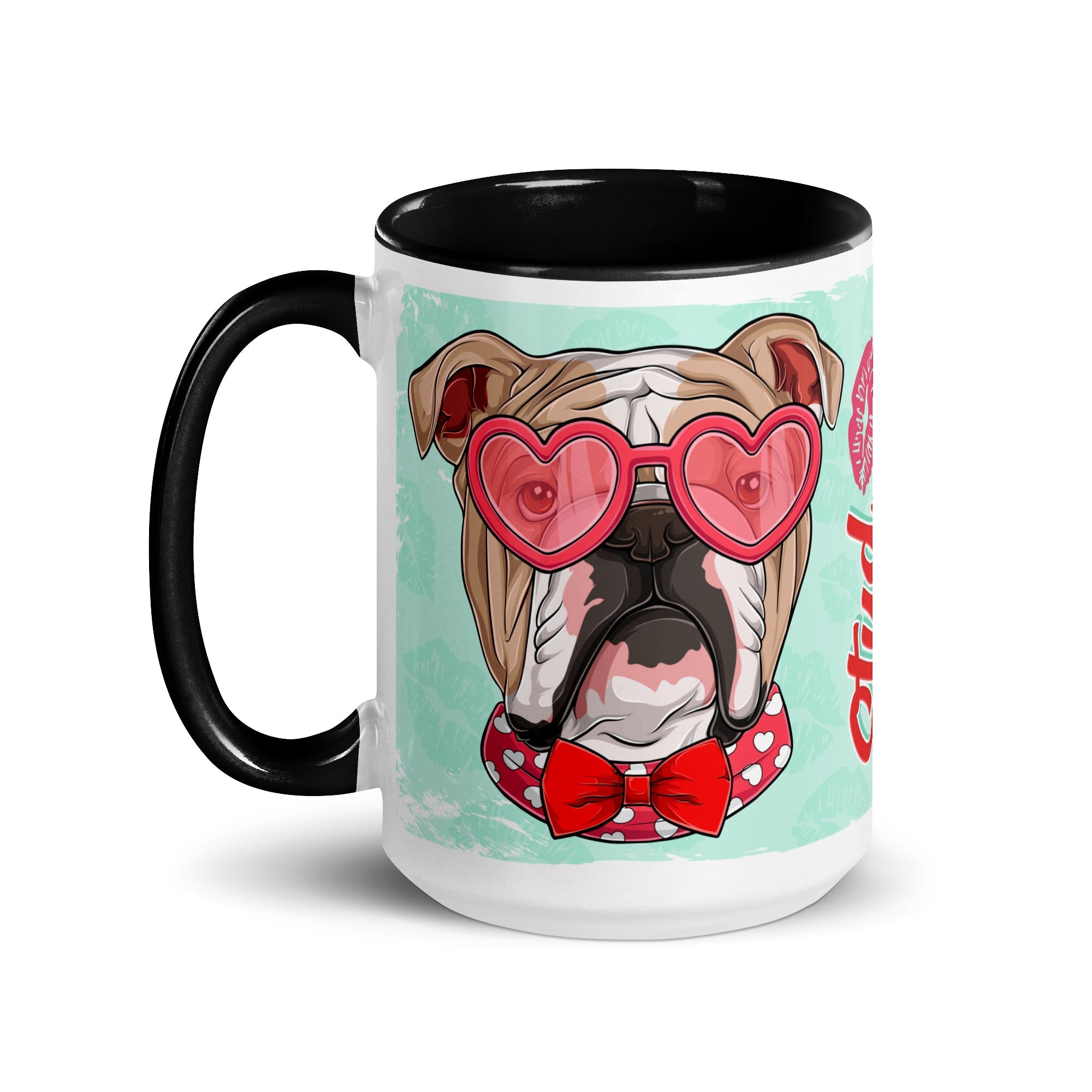 "Stud Muffin" English Bulldog Mug | Fawn & White Colored