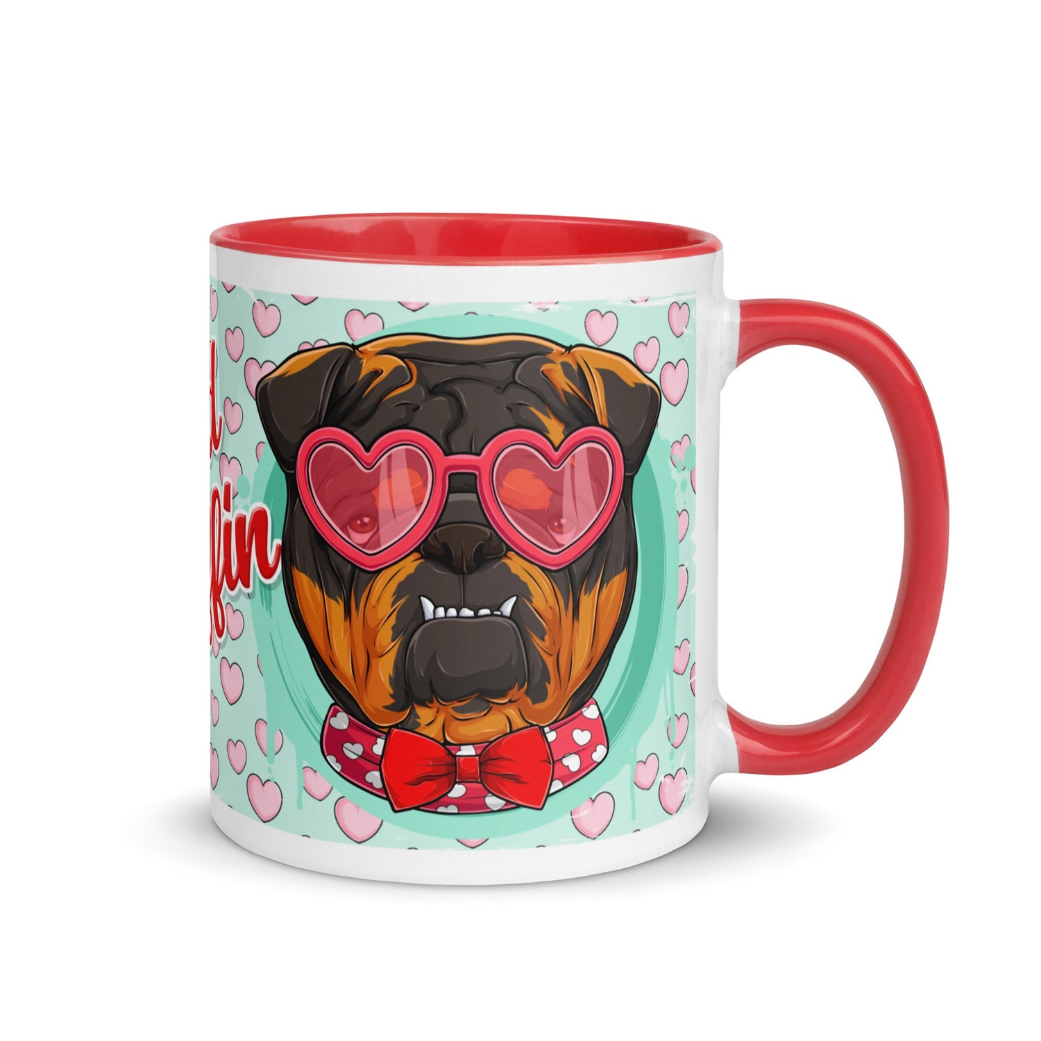 "Stud Muffin" English Bulldog Mug | Tri Colored Male