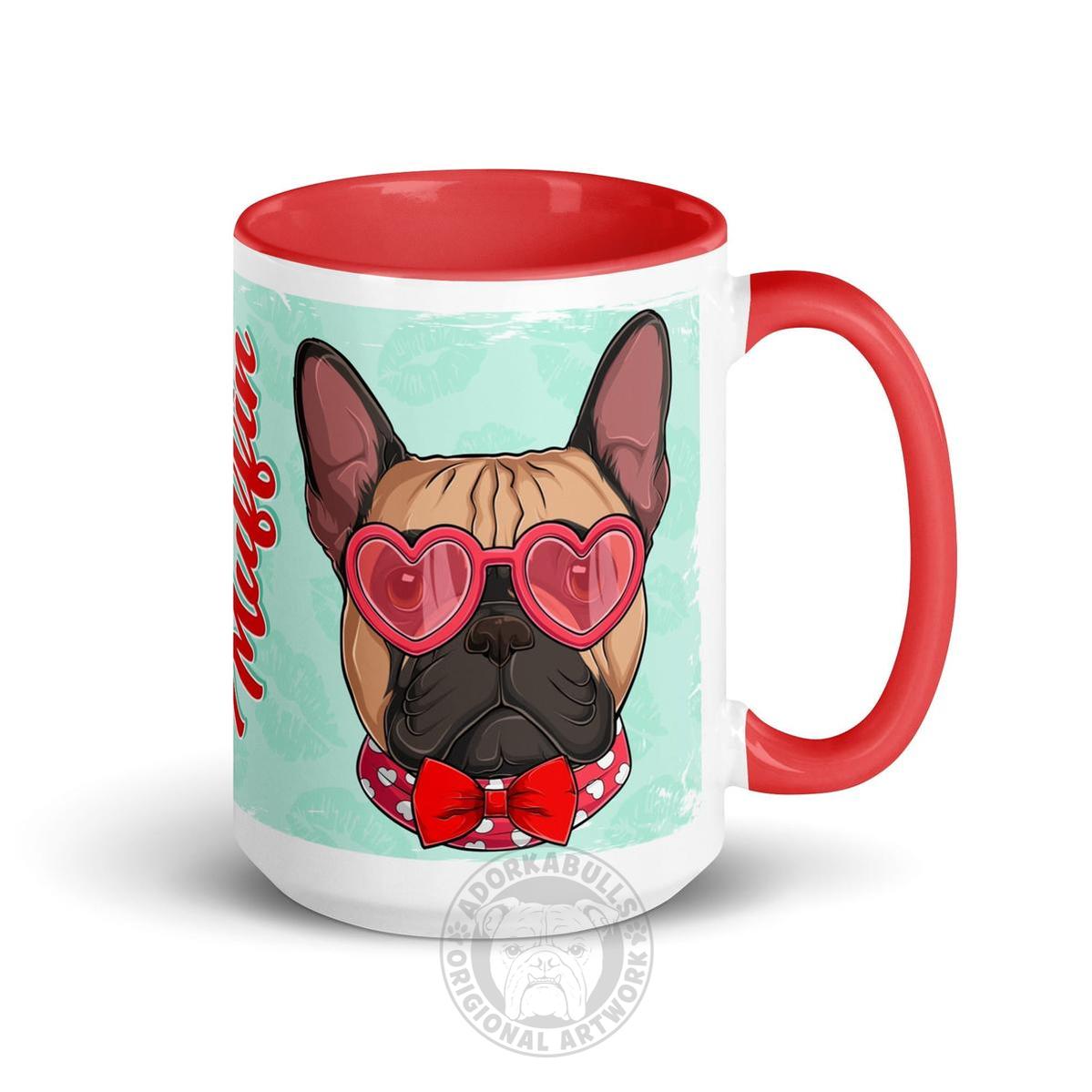 "Stud Muffin" French Bulldog Mug | Fawn & White Colored