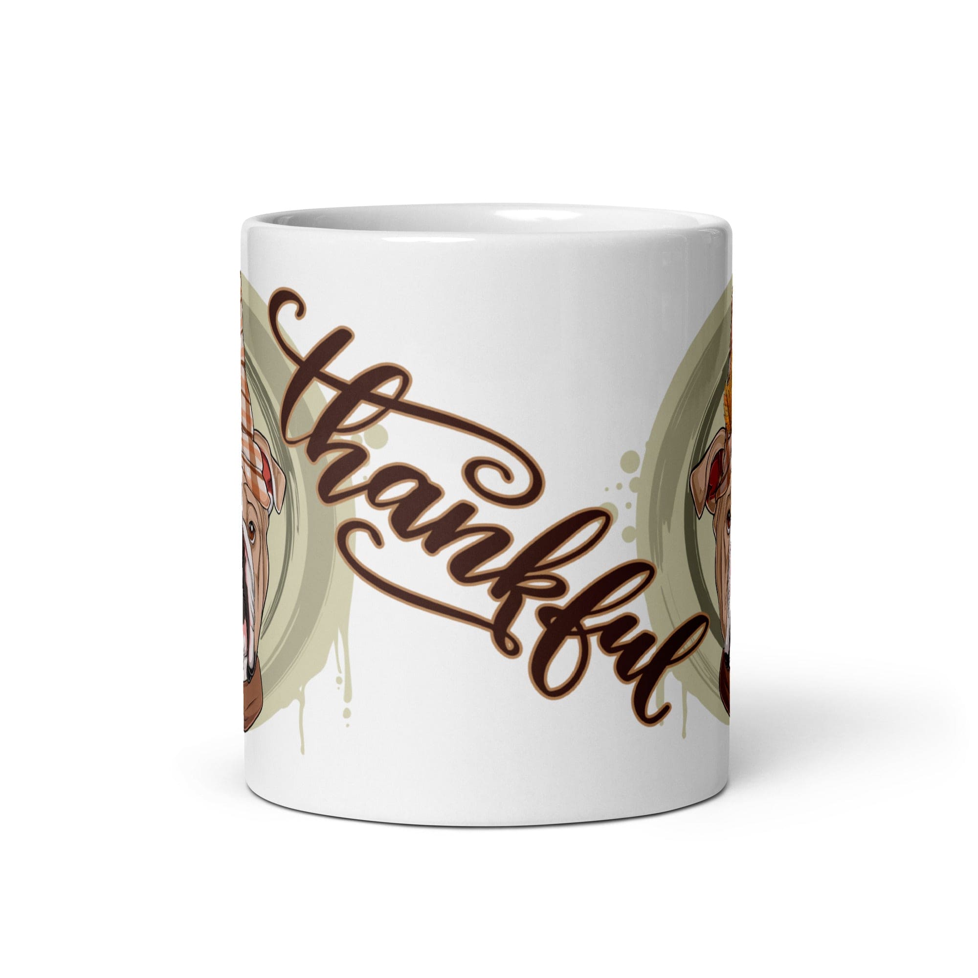 Thankful White Glossy Mug
