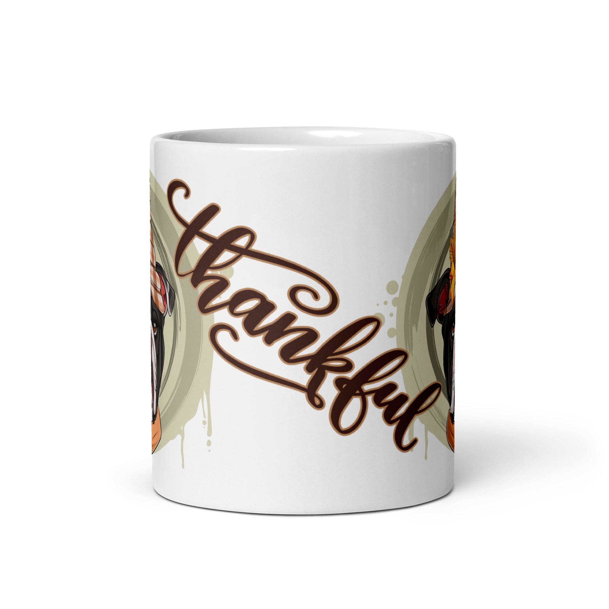 Thankful White Glossy Mug