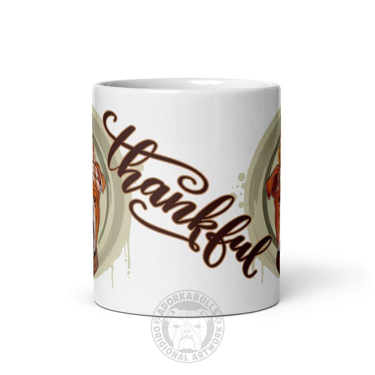 Thankful White Glossy Mug