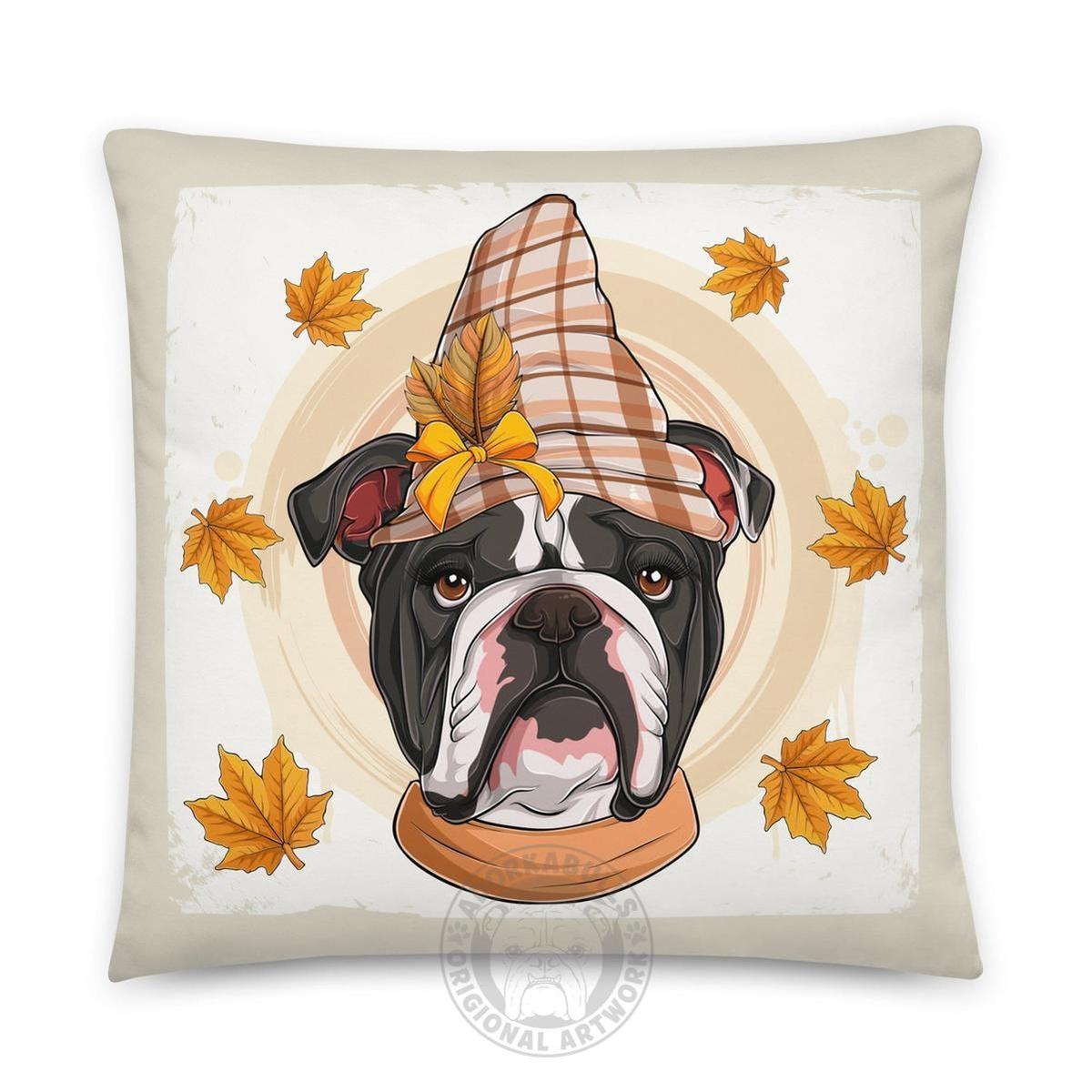 Thanksgiving Falling Leaves Pillow