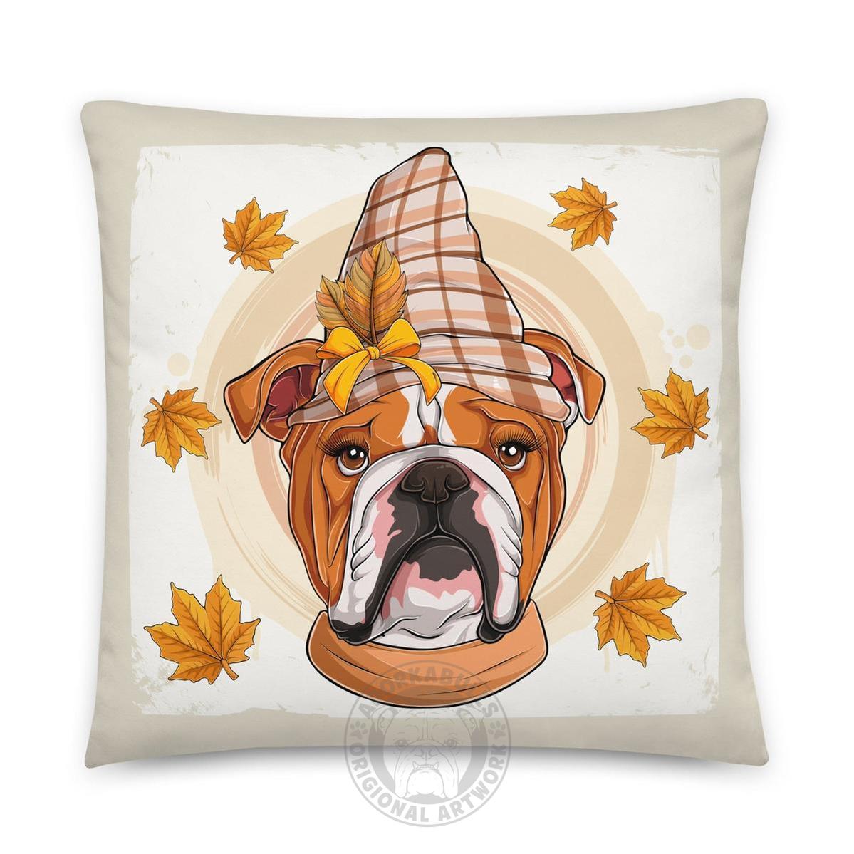 Thanksgiving Falling Leaves Pillow