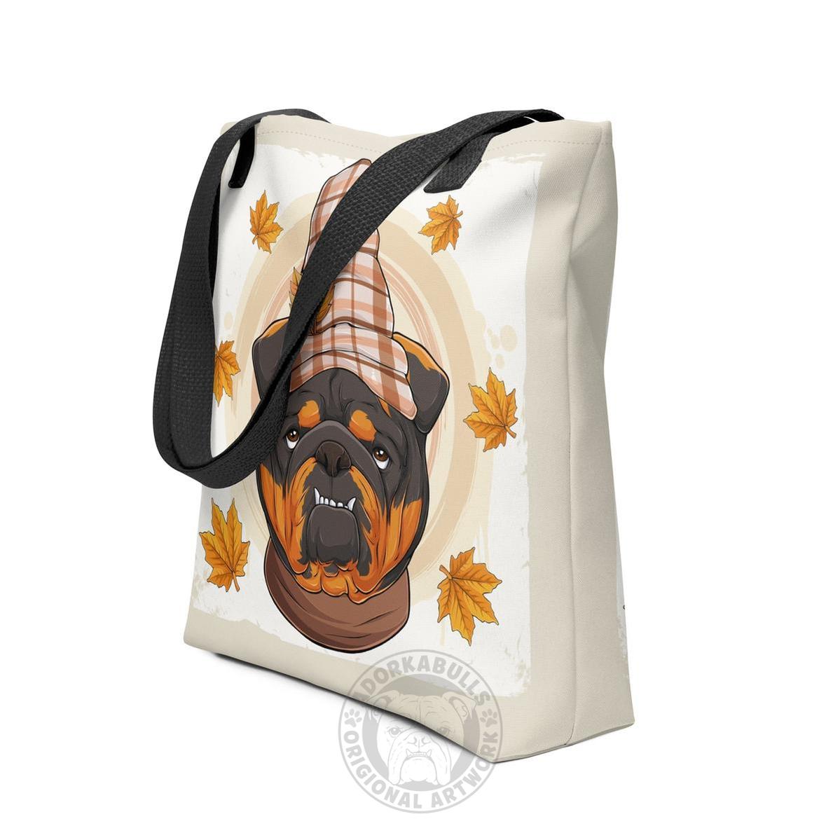 Thanksgiving Falling Leaves Tote Bag