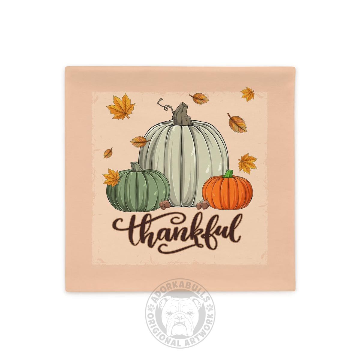 Thanksgiving Thankful Pillow Case