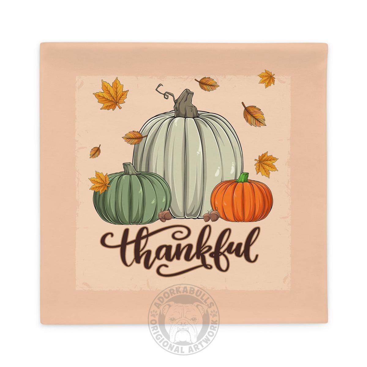 Thanksgiving Thankful Pillow Case