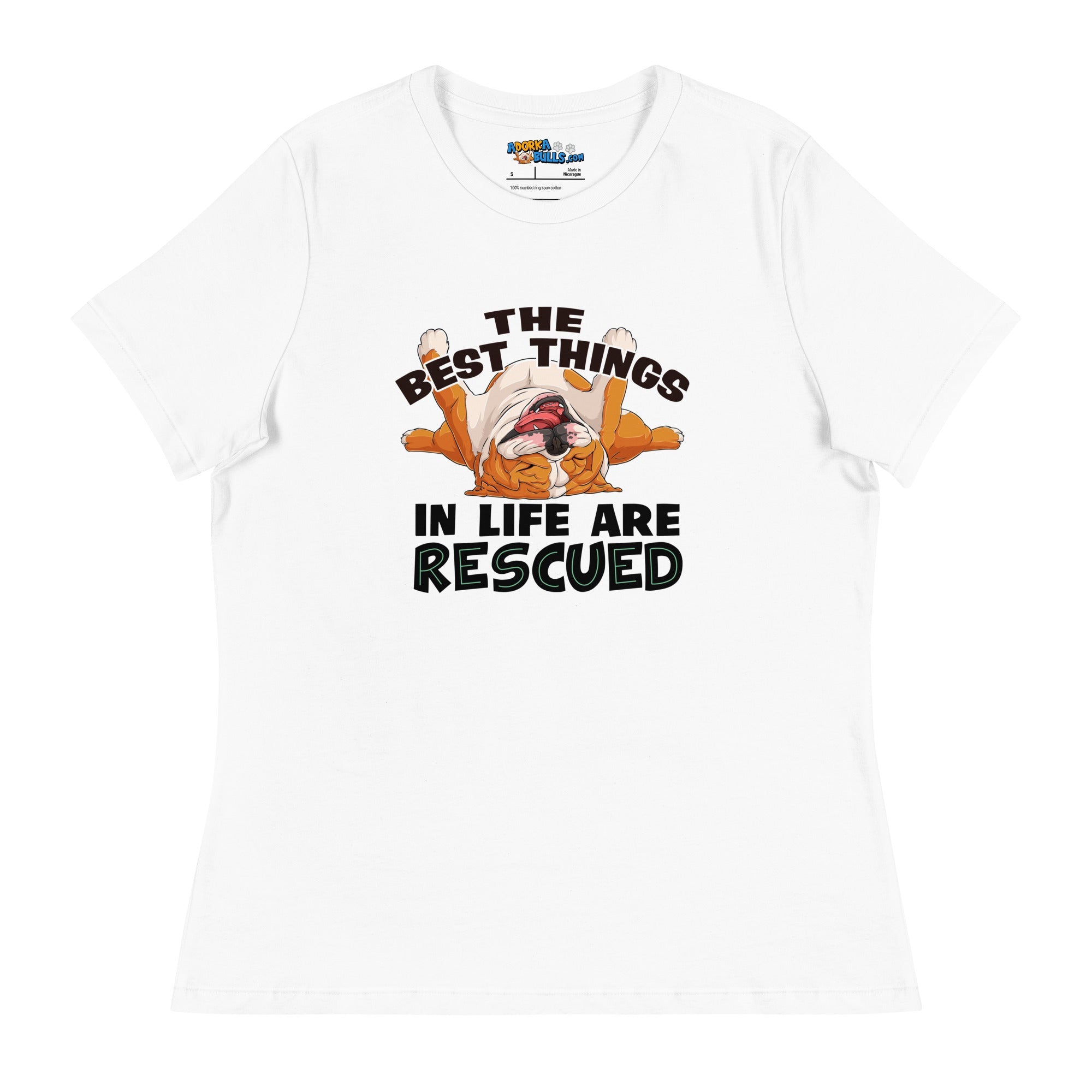 "The Best Things In Life Are Rescued" English Bulldog Men&