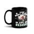 "The Best Things In Life Are Rescued" English Bulldog Mug | B&W Colored