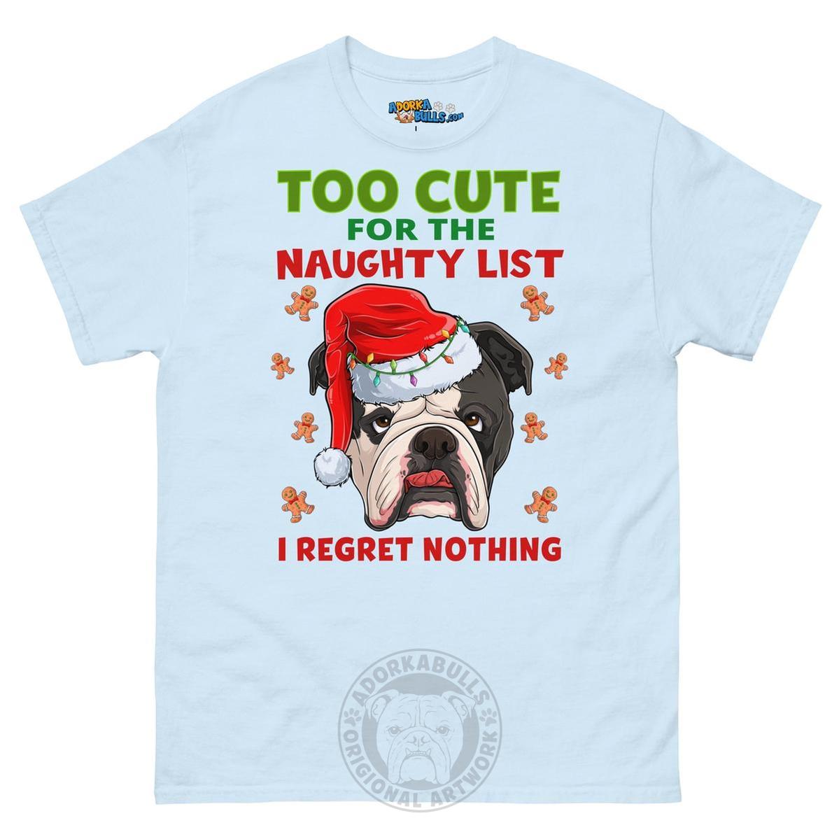 "Too Cute for the Naughty List" Bulldog Men&
