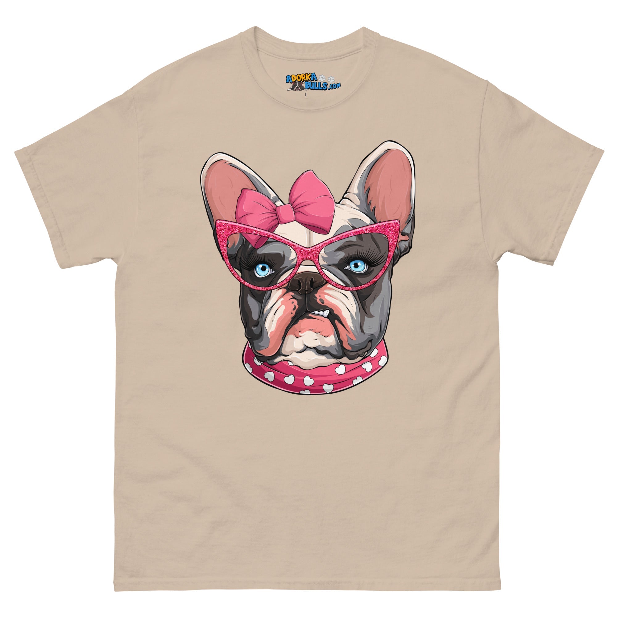 "Too Glam to Give a Woof" Men’s Frenchie T-Shirt