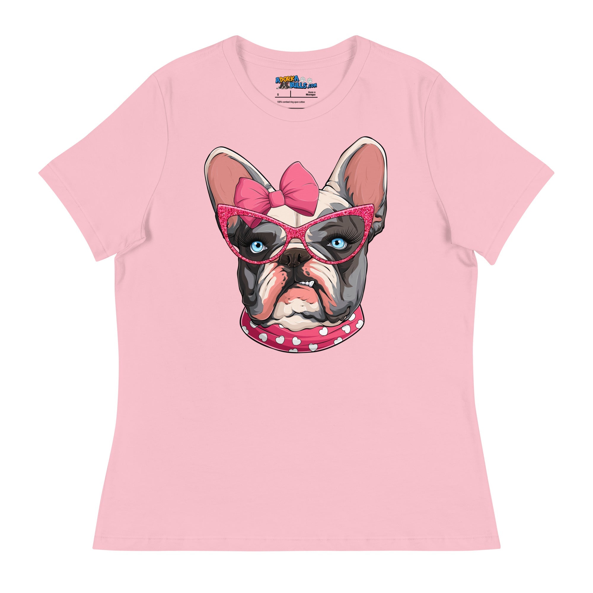 "Too Glam to Give a Woof" Women’s Frenchie T-Shirt